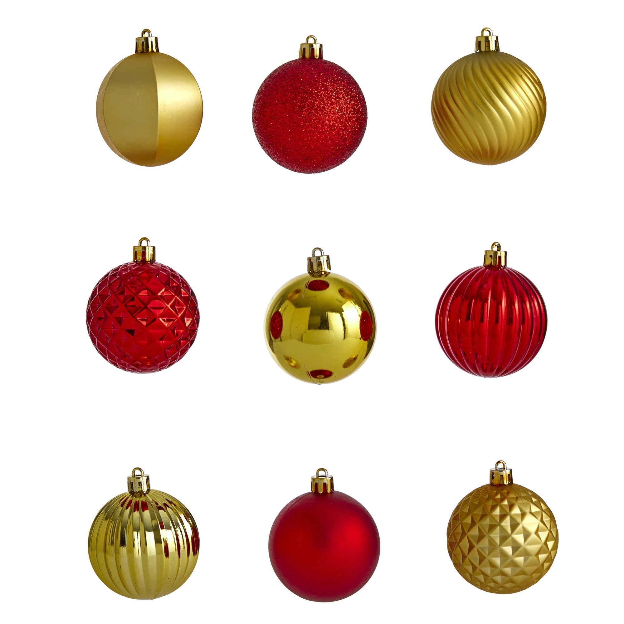 101 - Count Christmas Tree Ornament Set, Red | Zigeze