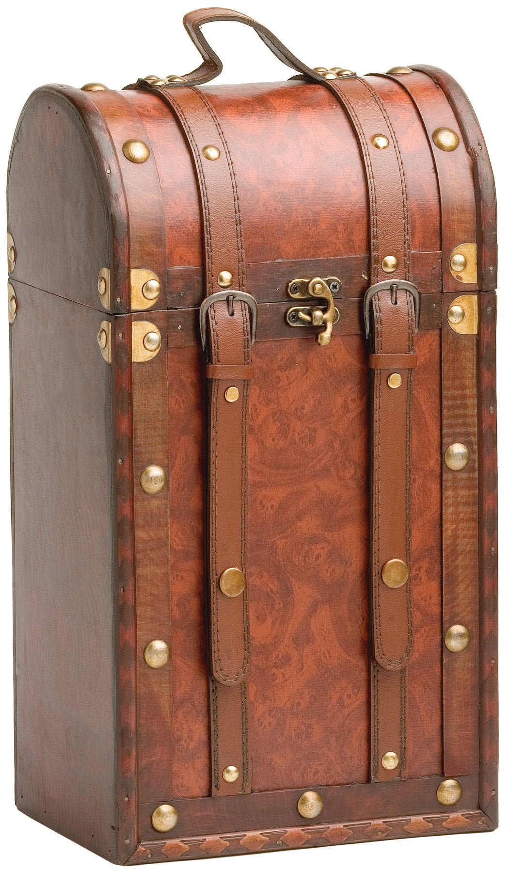 2 - Bottle Antique Wooden Wine Box | Zigeze