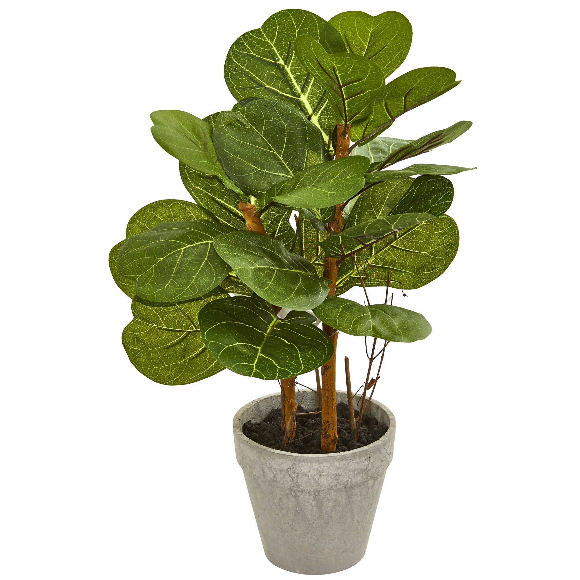 22 - inch Artificial Fiddle Leaf Silk Plant | Zigeze