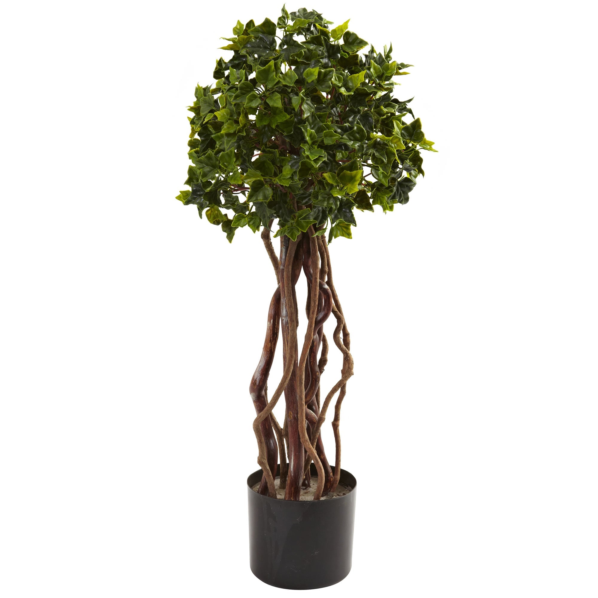 2.5' Artificial English Ivy Topiary UV Resistant | Zigeze