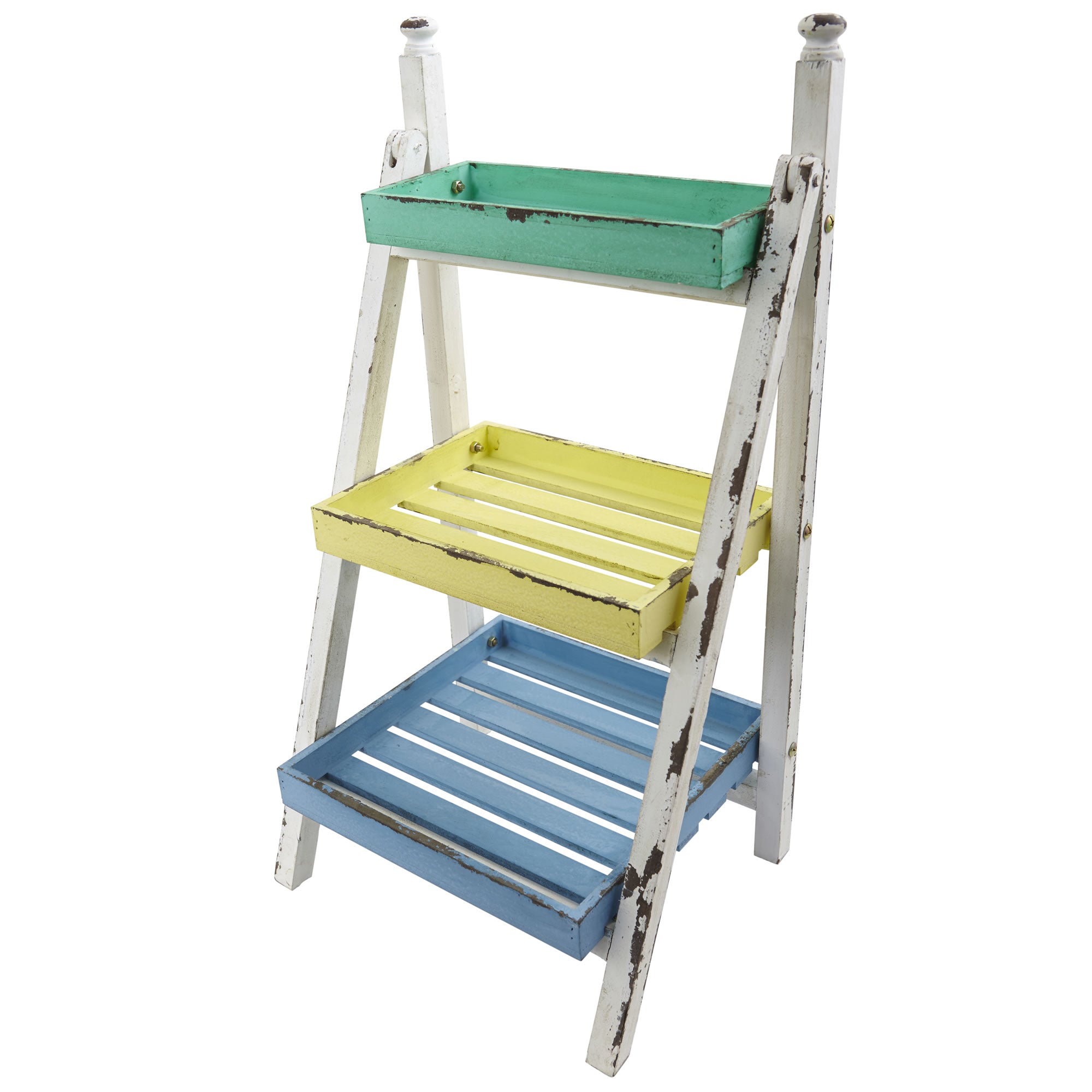 26.5 - Inch Distressed Farmhouse Decorative Stand | Zigeze