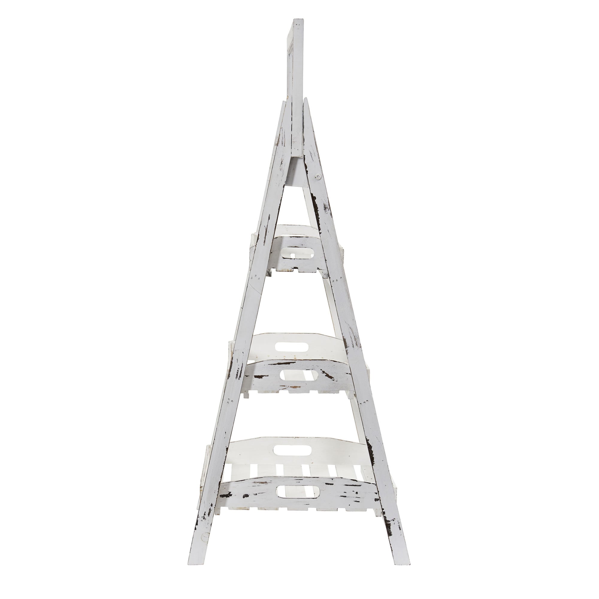 3' White Washed Farmhouse Stand with Chalkboard | Zigeze