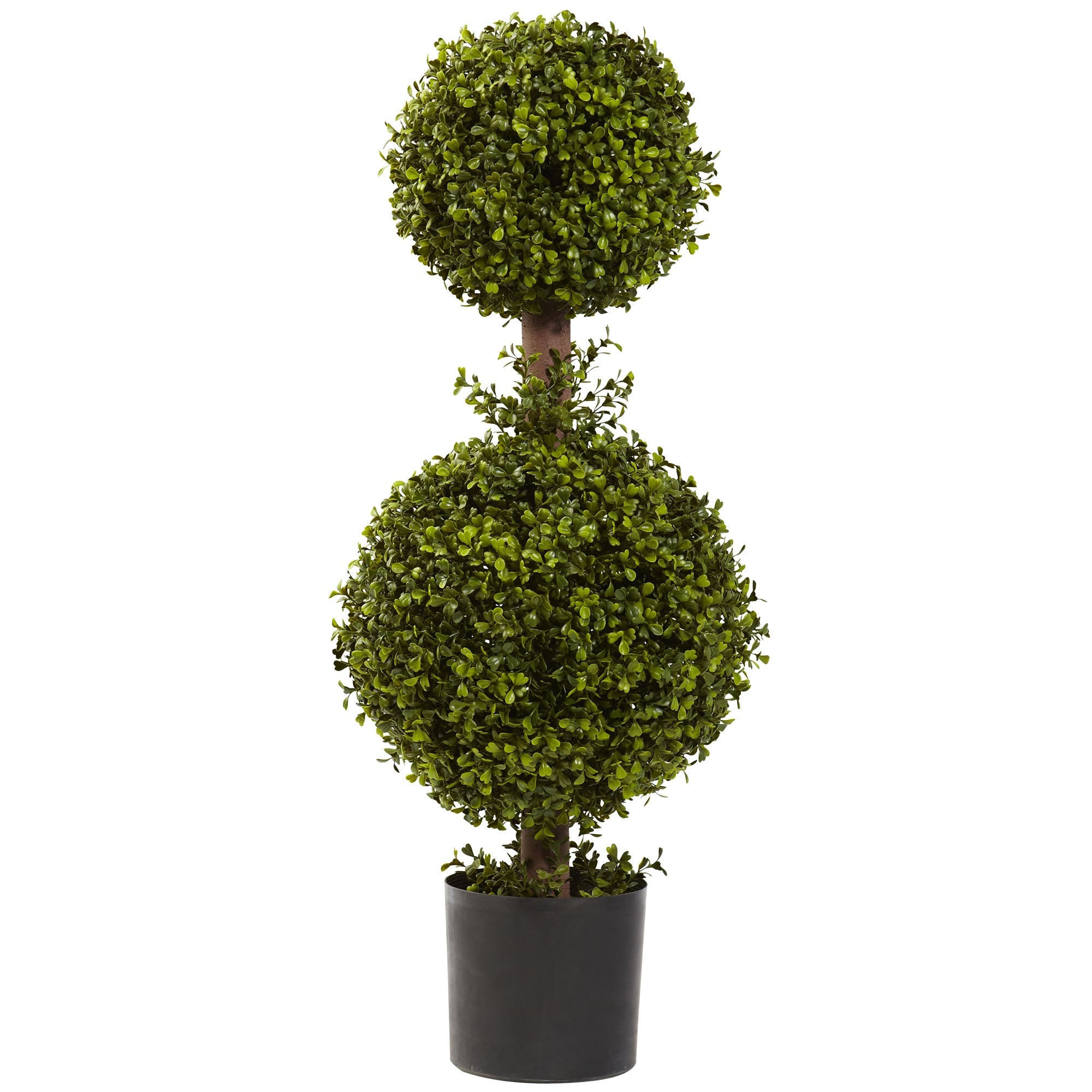 35 - Inch Artificial Double Boxwood Topiary | Zigeze