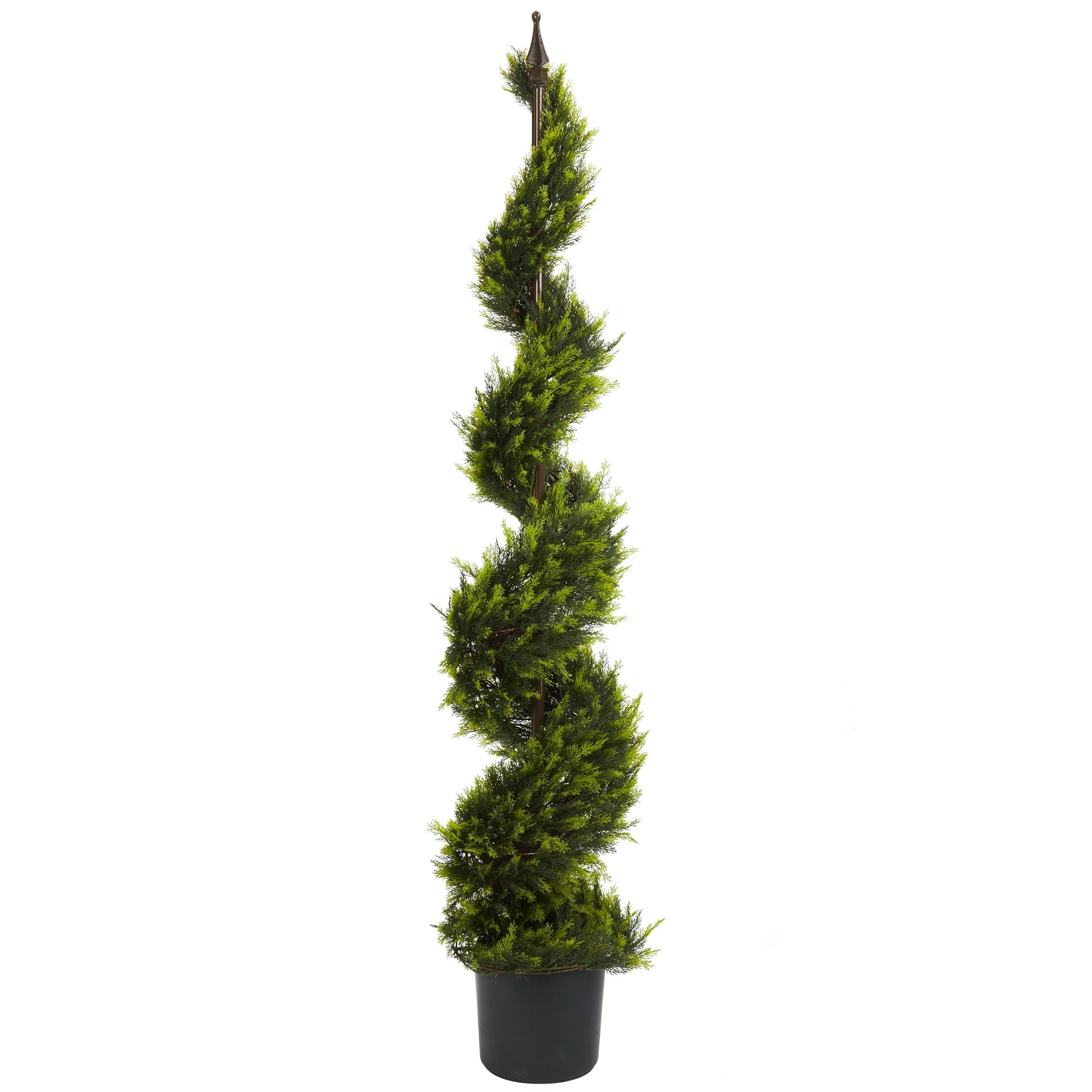 5 - Foot Leafy Artificial Cypress Spiral Tree | Zigeze