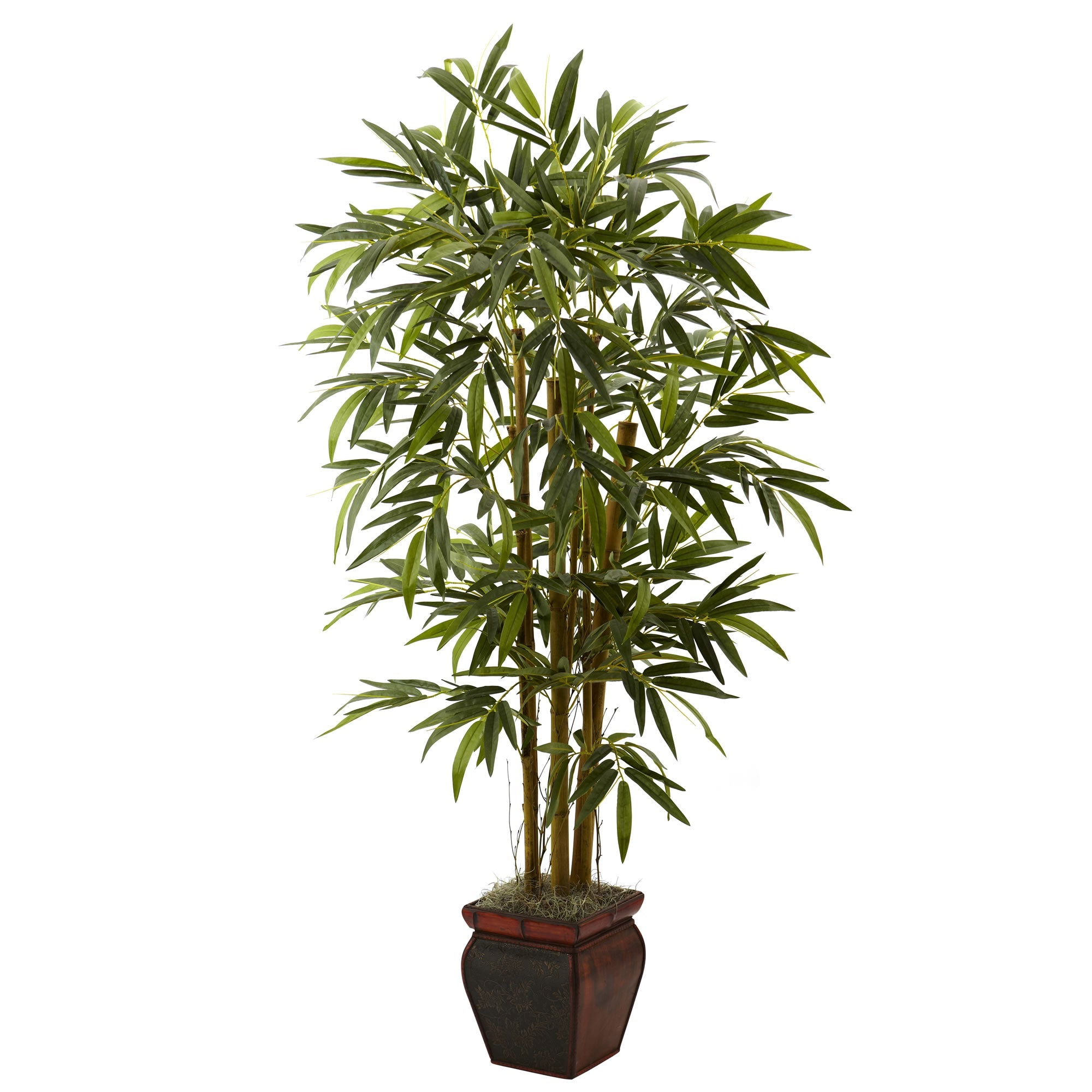 5.5' Artificial Bamboo in Decorative Planter | Zigeze