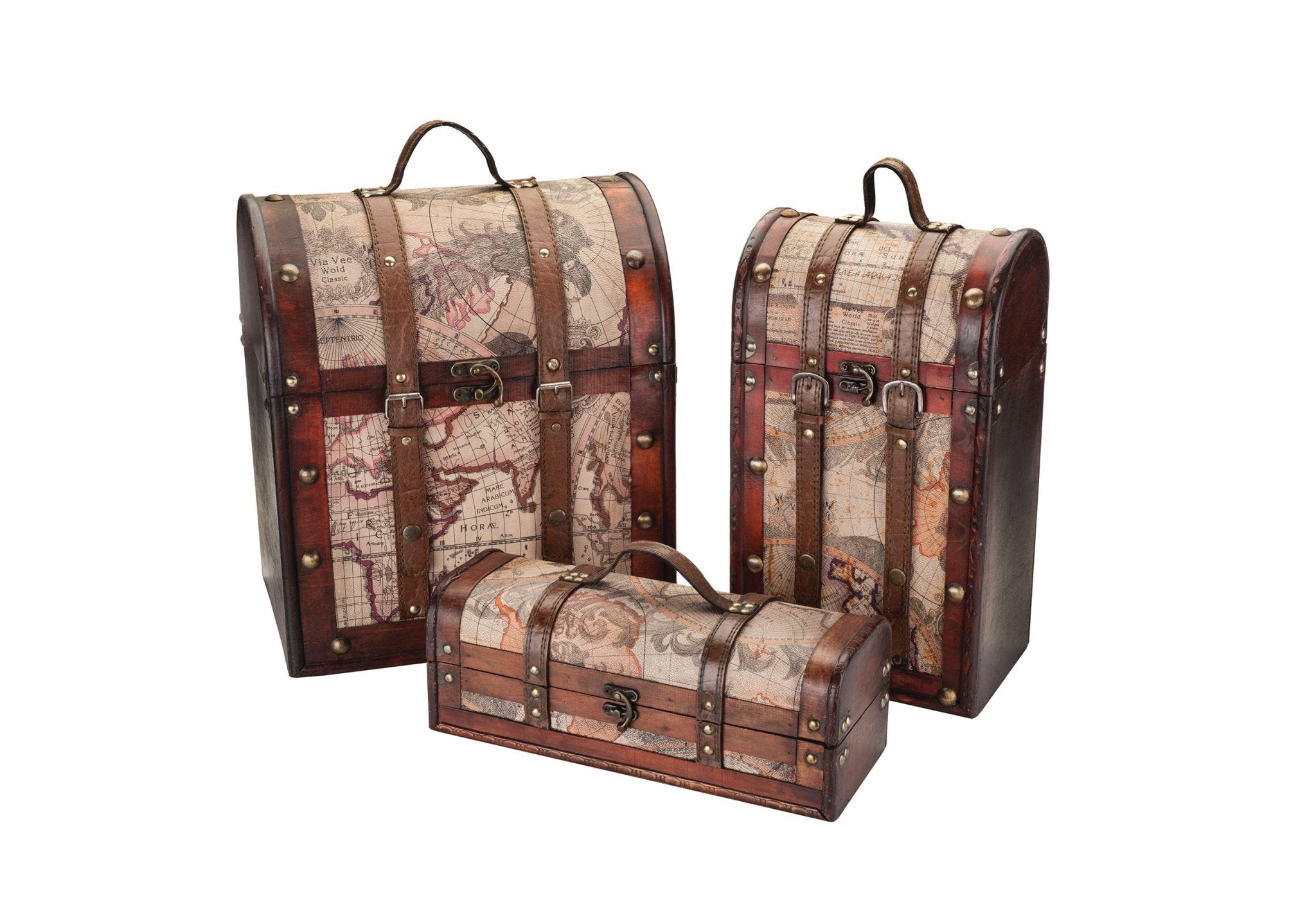 6 Bottle Old World Wooden Wine Box | Zigeze