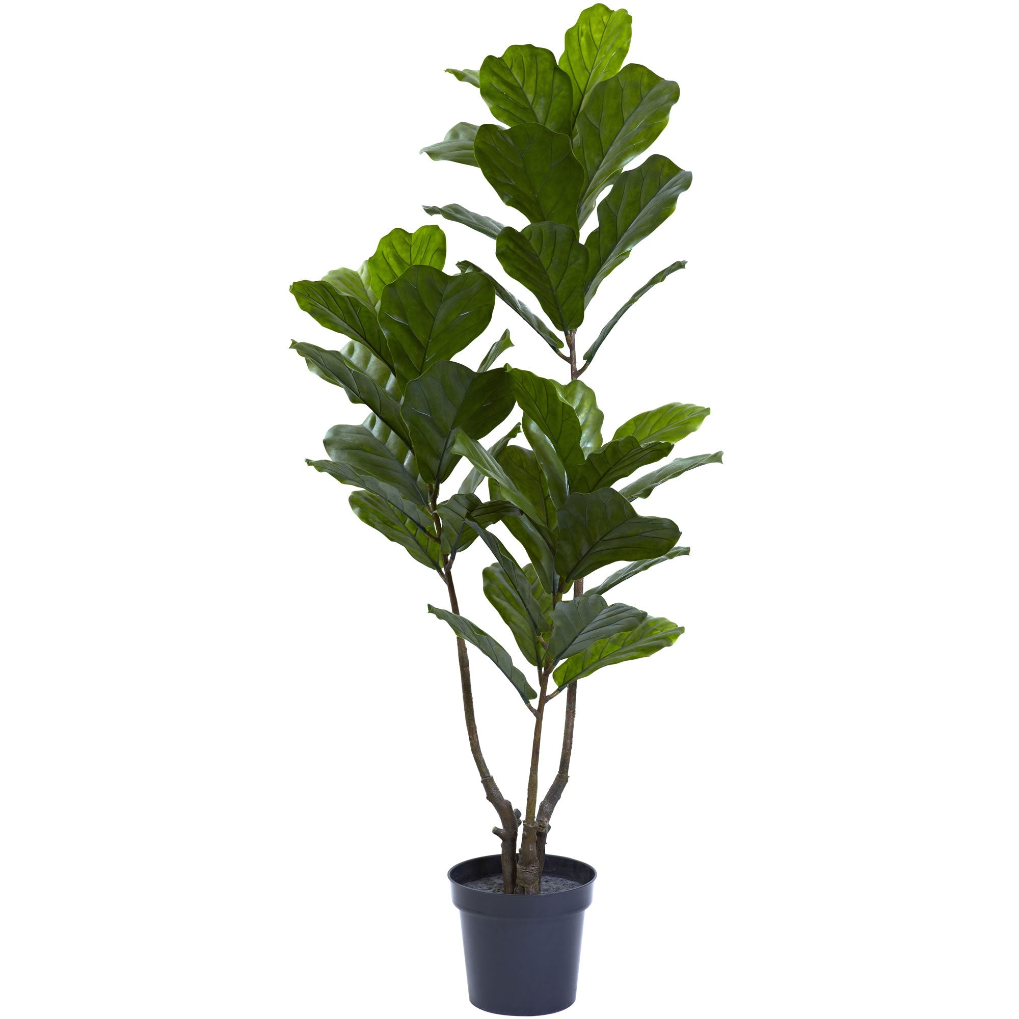 65 - inch Artificial Fiddle Leaf Tree with 3 Trunks | Zigeze