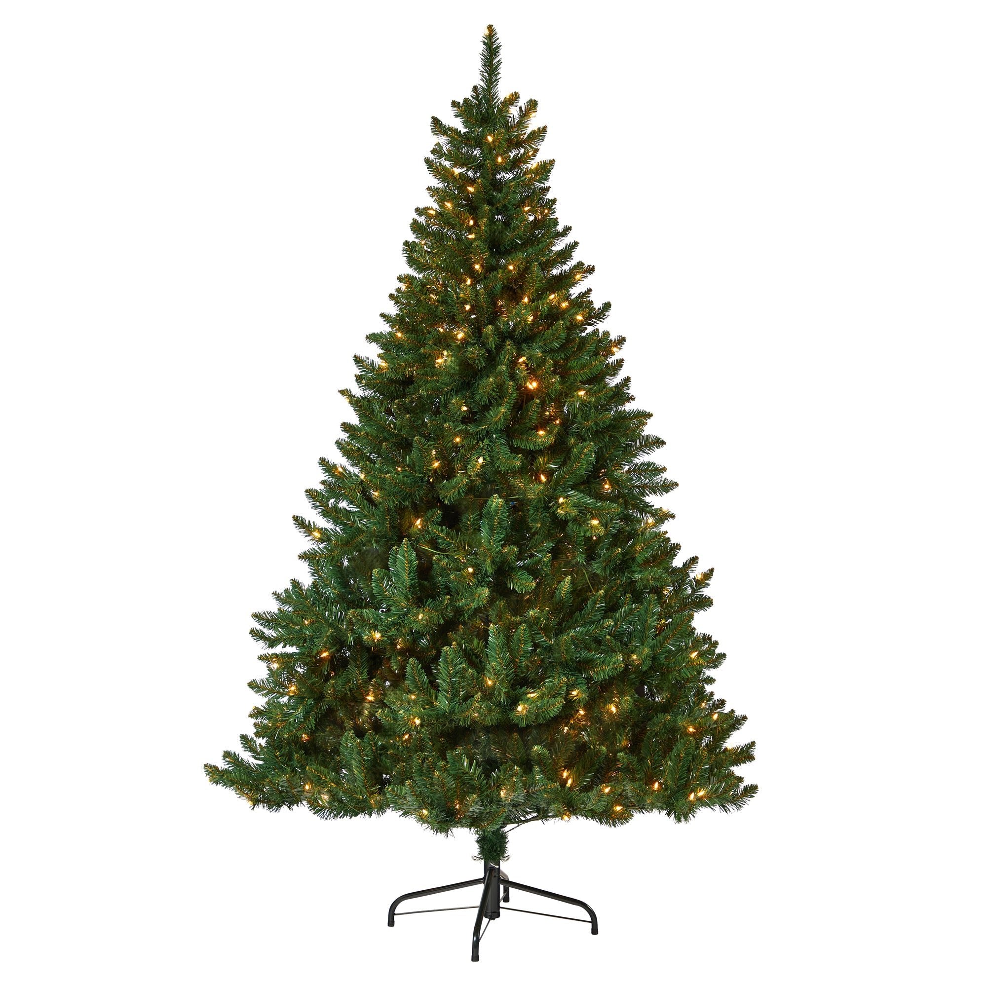 7' Northern Rocky Spruce Tree with 400 Clear Lights | Zigeze