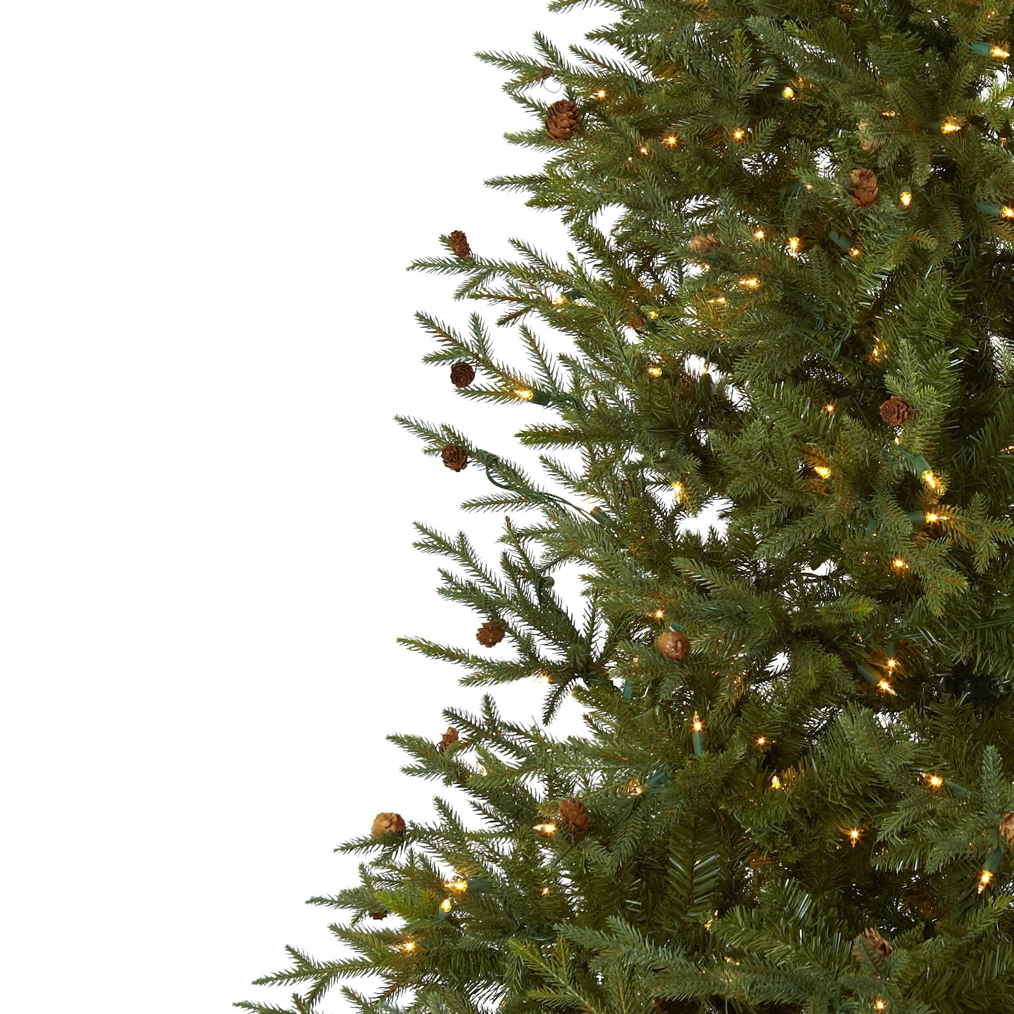 7.5' Classic Pine & Pine Cone Christmas Tree | Zigeze