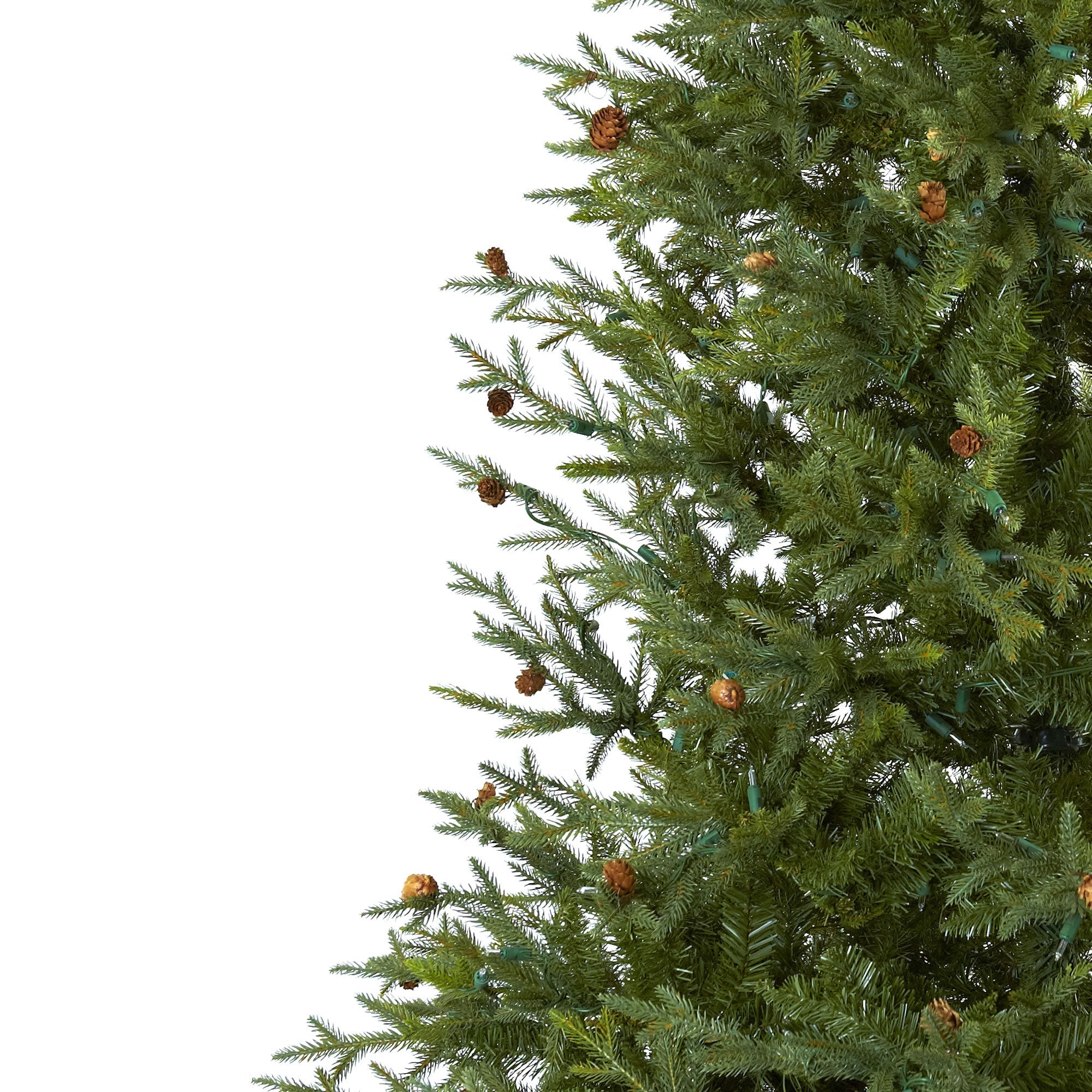 7.5' Classic Pine & Pine Cone Christmas Tree | Zigeze