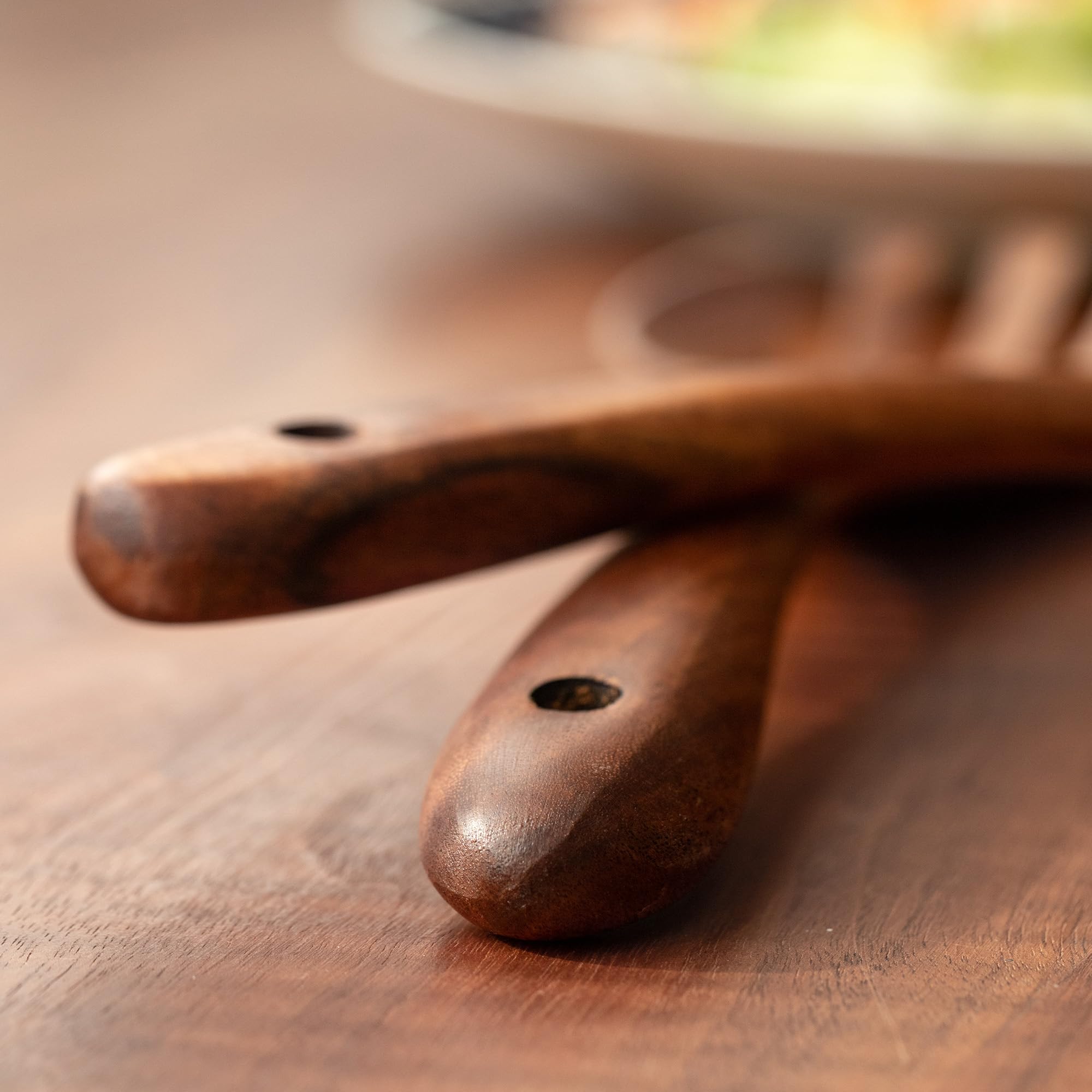 Acacia 12 - inch Wooden Salad Servers | Zigeze