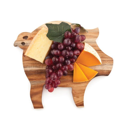 Acacia Wood Pig Cutting and Serving Board | Zigeze