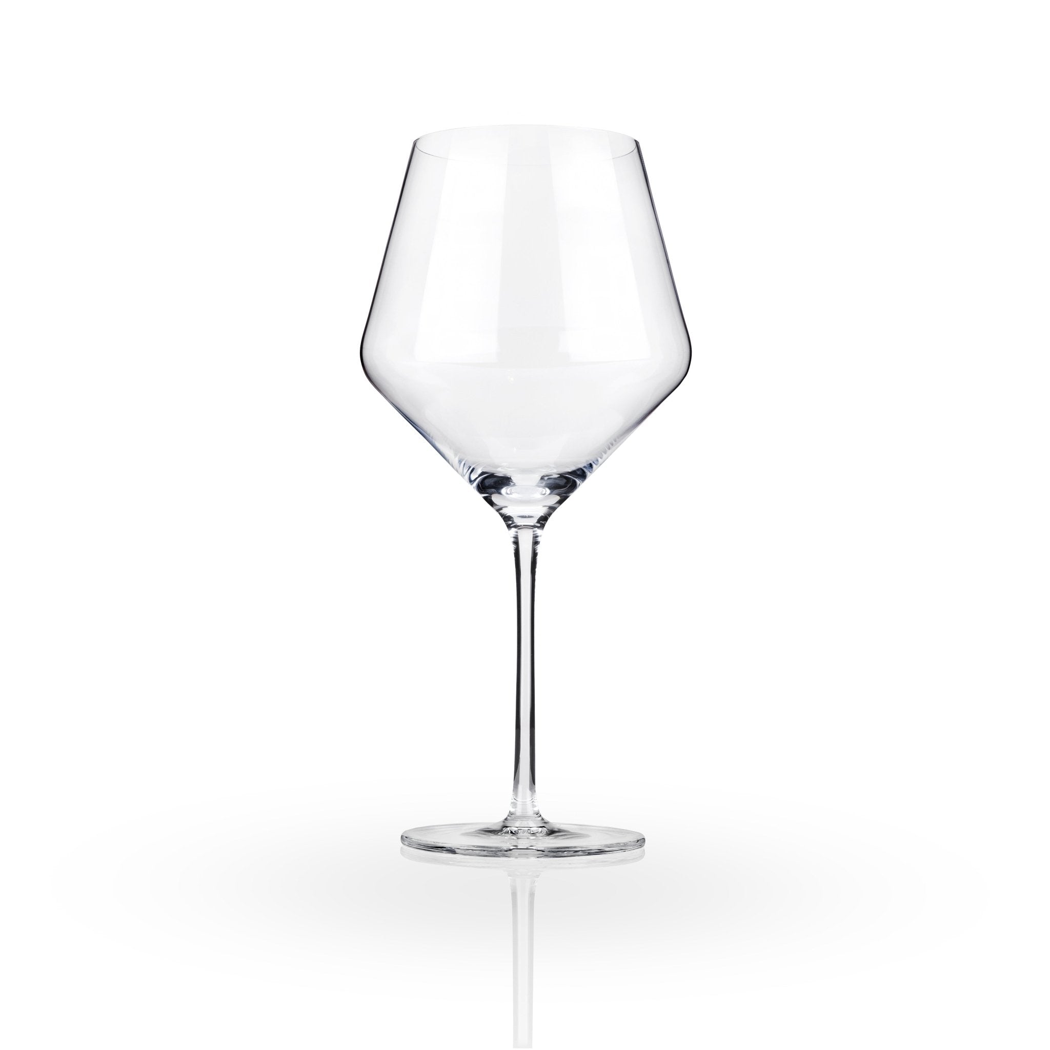 Angled Crystal Burgundy Glasses | Zigeze