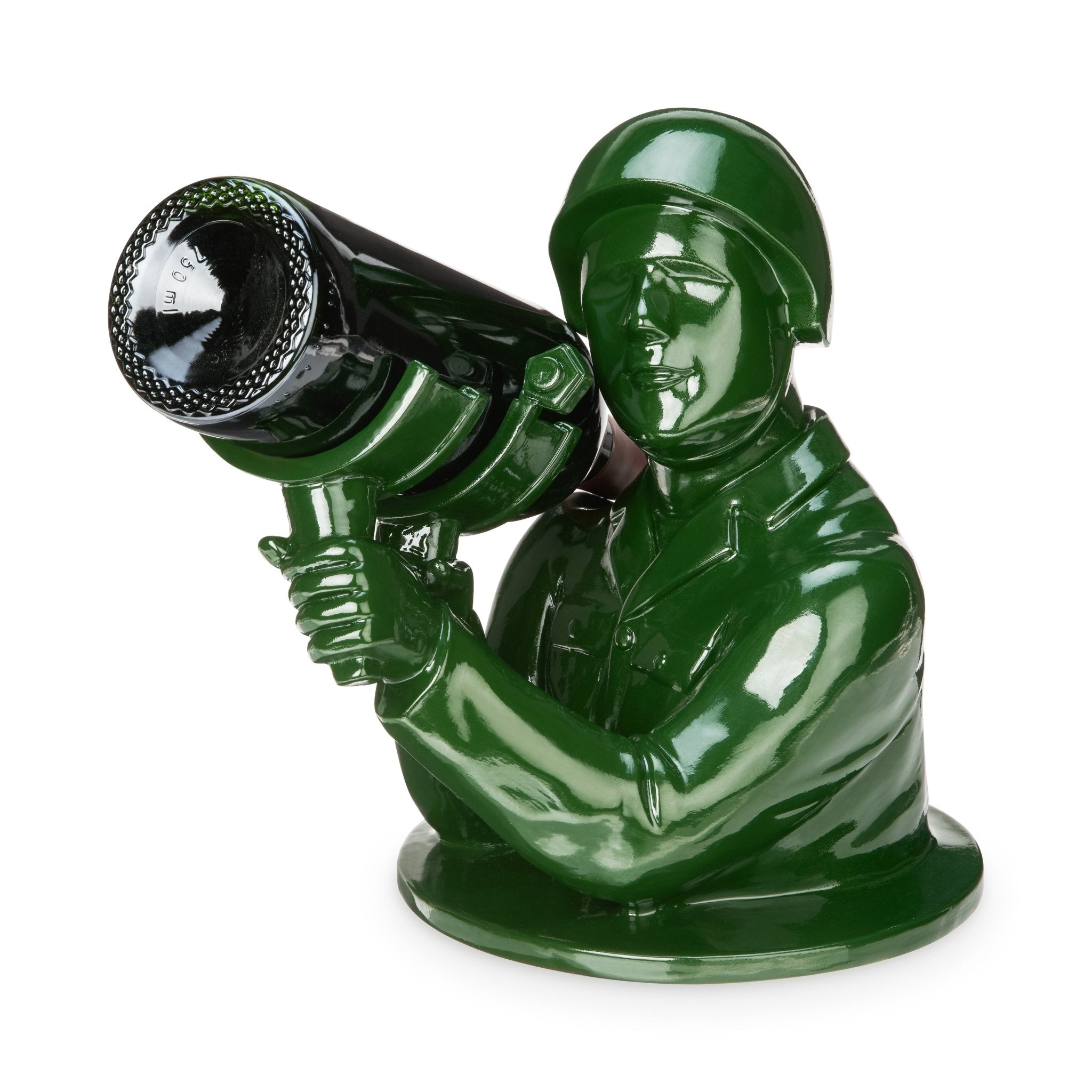 Army Man Single Bottle Holder, Polyresin | Zigeze