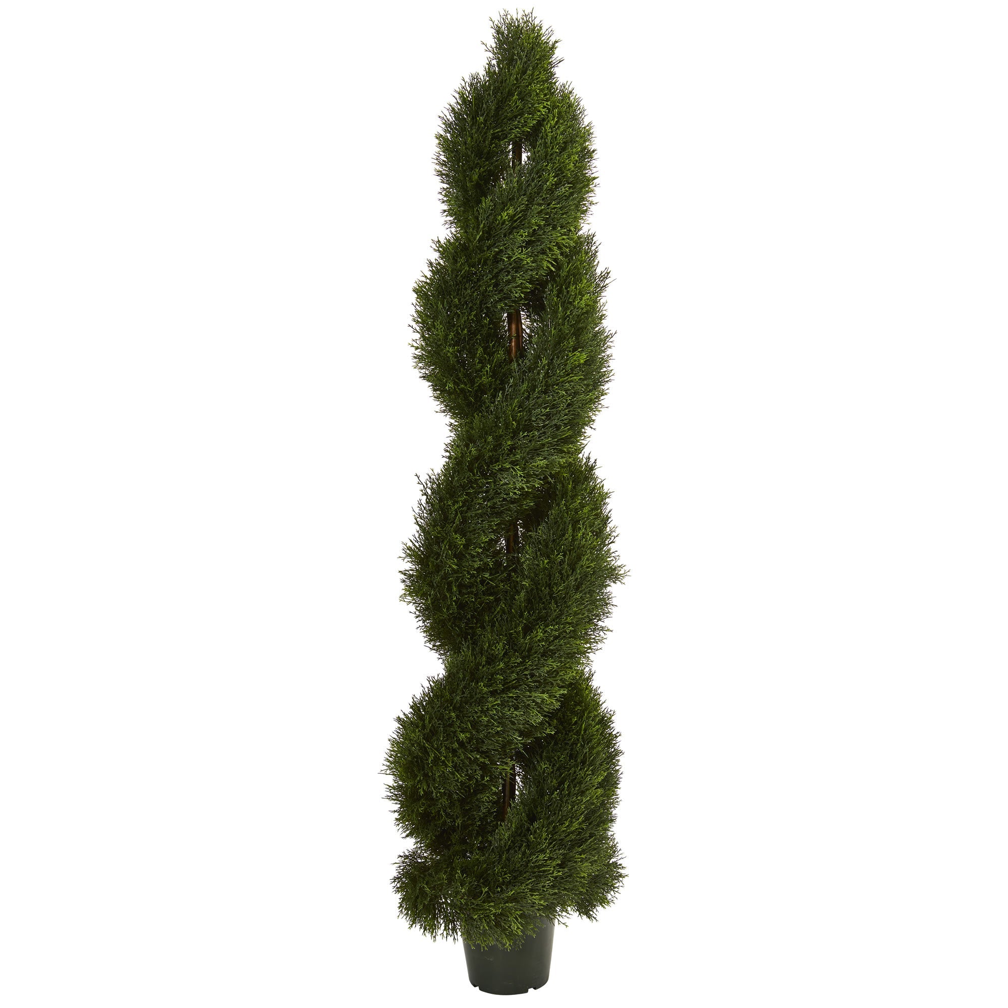Artificial Double Pond Cypress Spiral Topiary | Zigeze