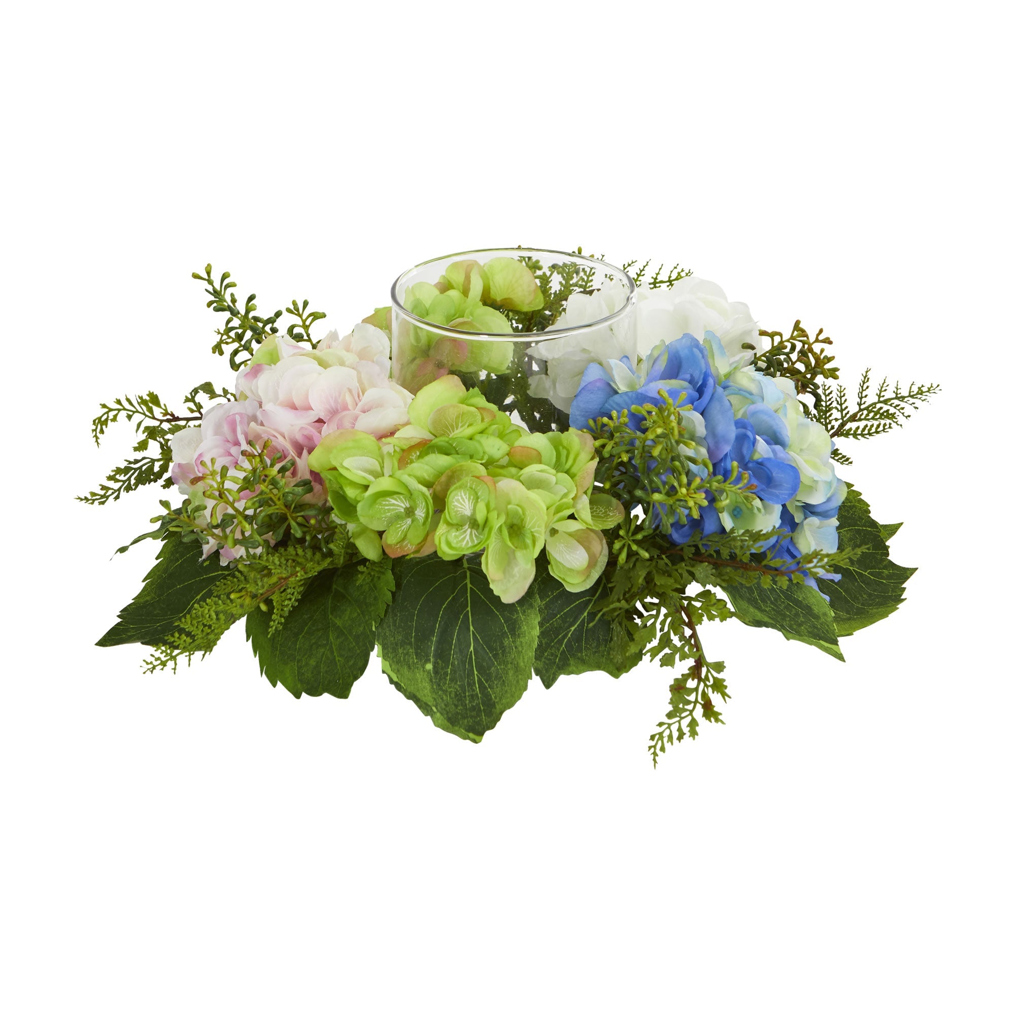 Artificial Hydrangea Silk Floral Candelabrum | Zigeze