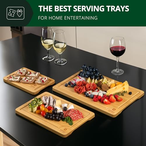 Bamboo Cutting Boards, Set of 3 | Zigeze