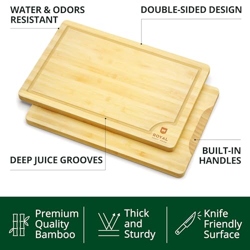 Bamboo Cutting Boards, Set of 3 | Zigeze