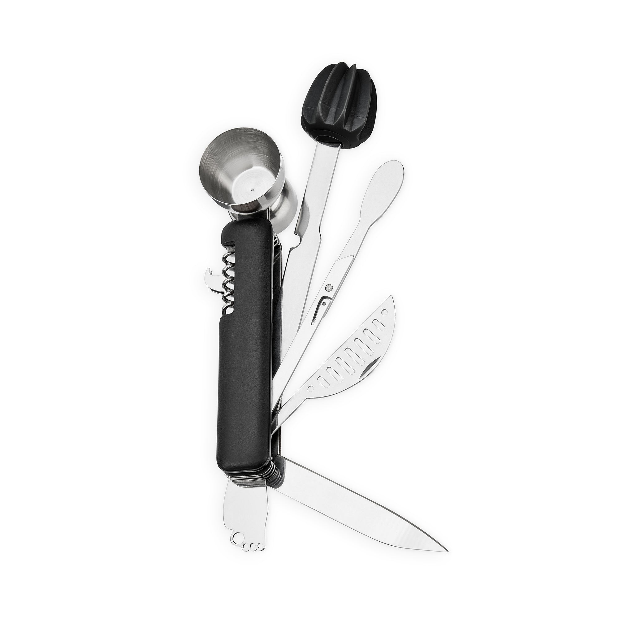 Bar10der Collapsible 10 - in - 1 Tool in Black | Zigeze