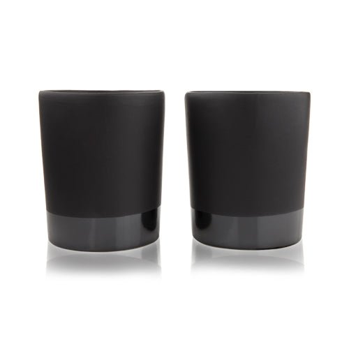 Black Stoneware Tumblers, Set of 2 | Zigeze