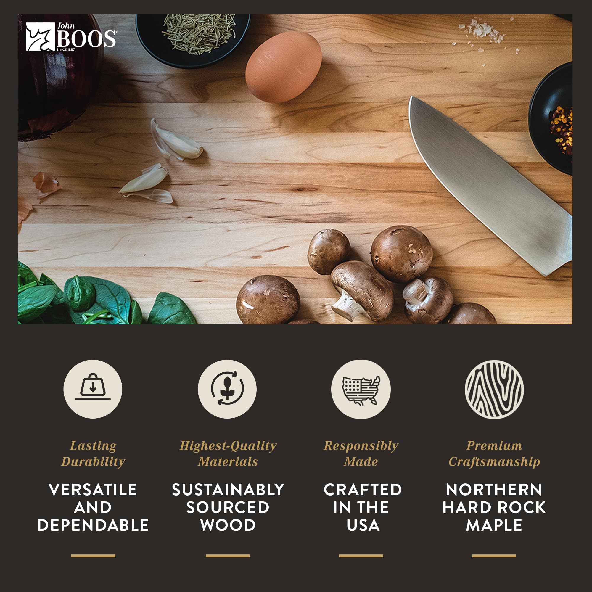 Boos Block Chop - N - Slice Reversible Wood Cutting Board | Zigeze