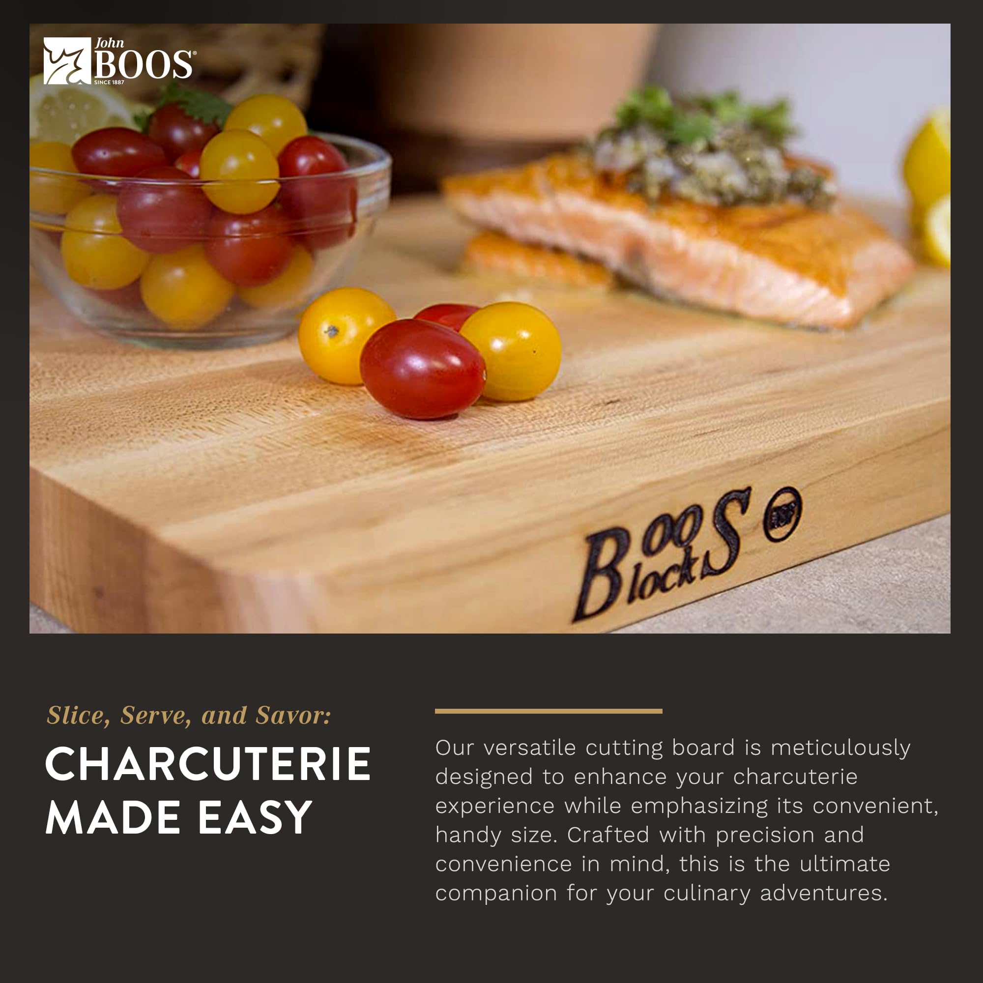 Boos Block Chop - N - Slice Reversible Wood Cutting Board | Zigeze