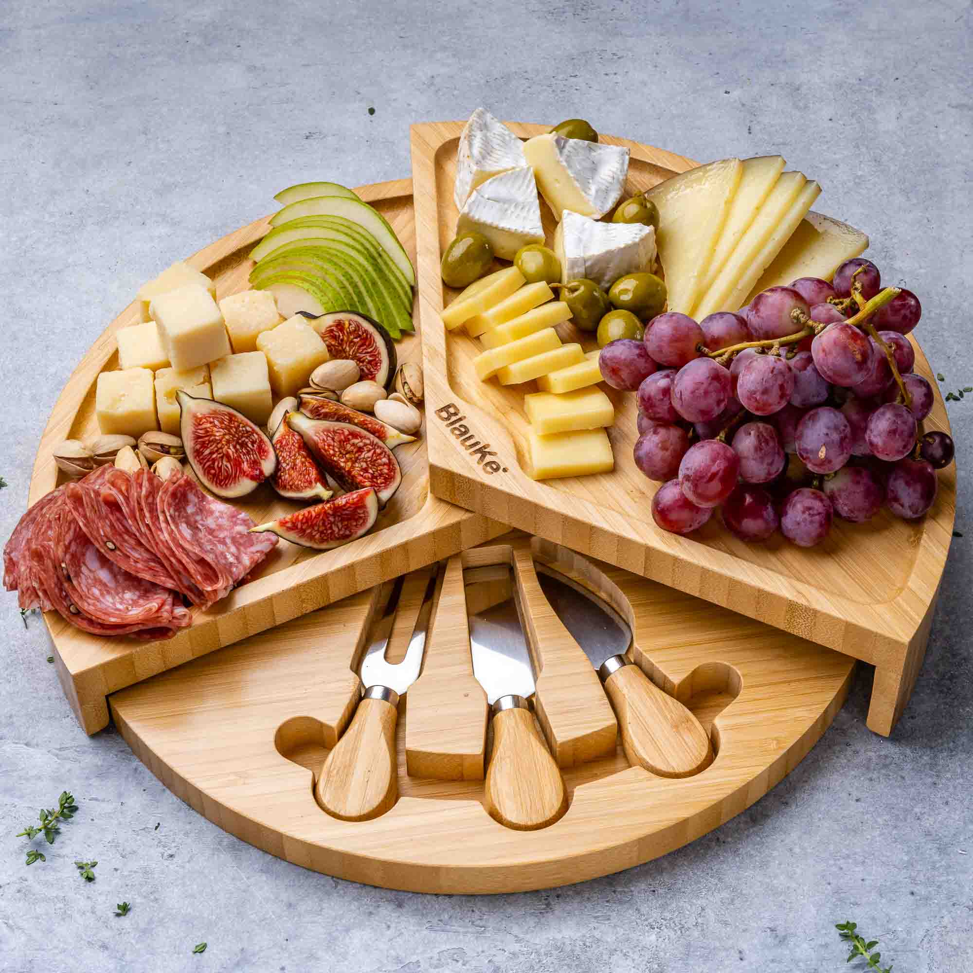 Charcuterie Cheese Board and Knife Set | Zigeze