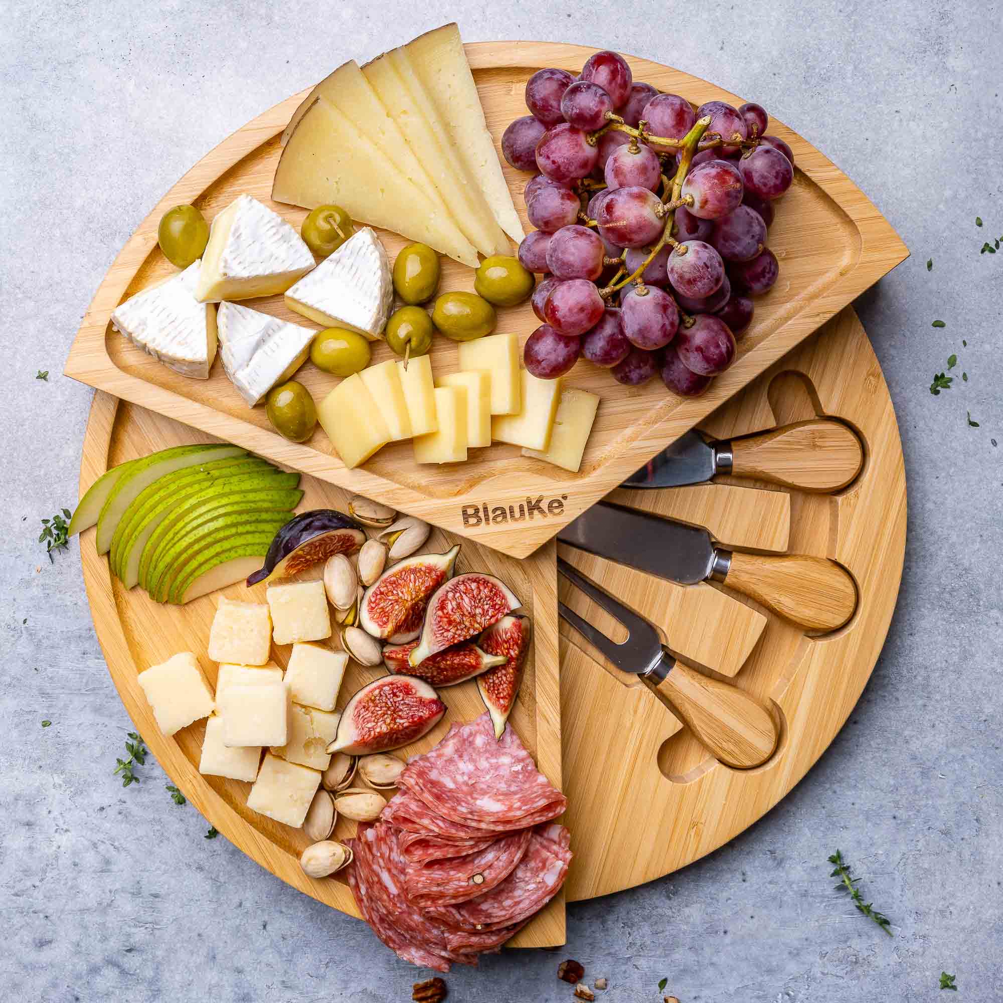 Charcuterie Cheese Board and Knife Set | Zigeze