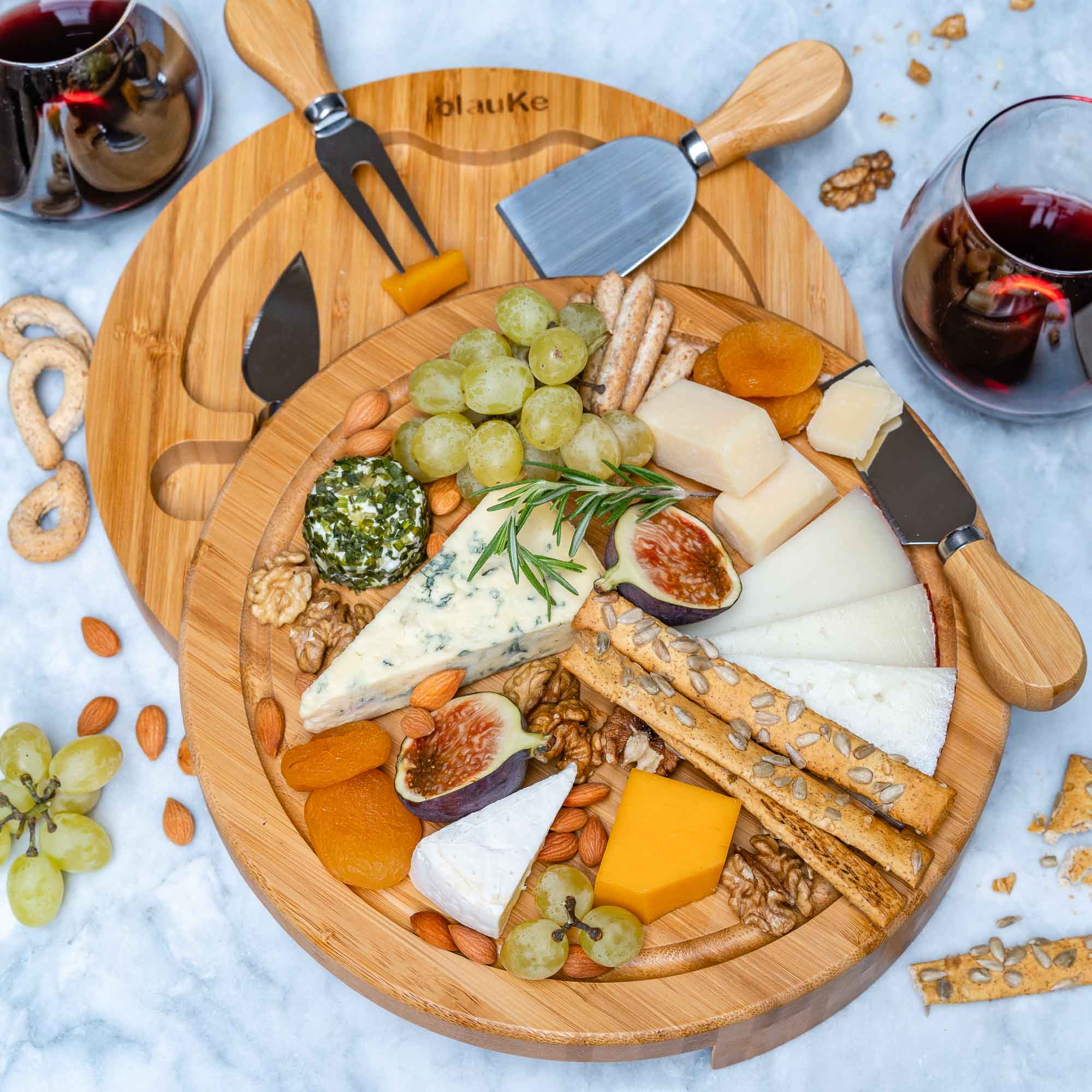 Cheese and Charcuterie Board and Knife Set | Zigeze