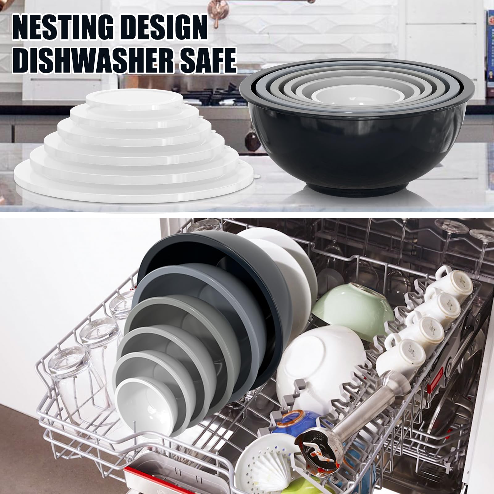 Chef Mixing Bowls with Airtight Lids | Zigeze