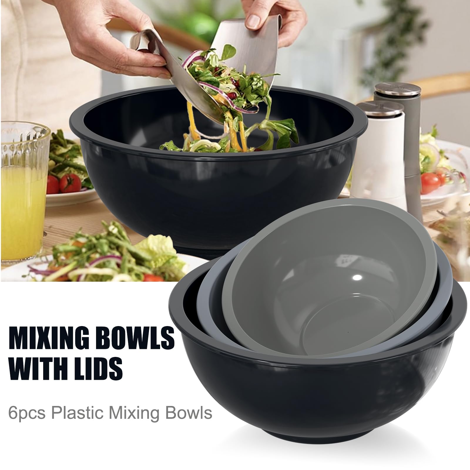 Chef Mixing Bowls with Airtight Lids | Zigeze