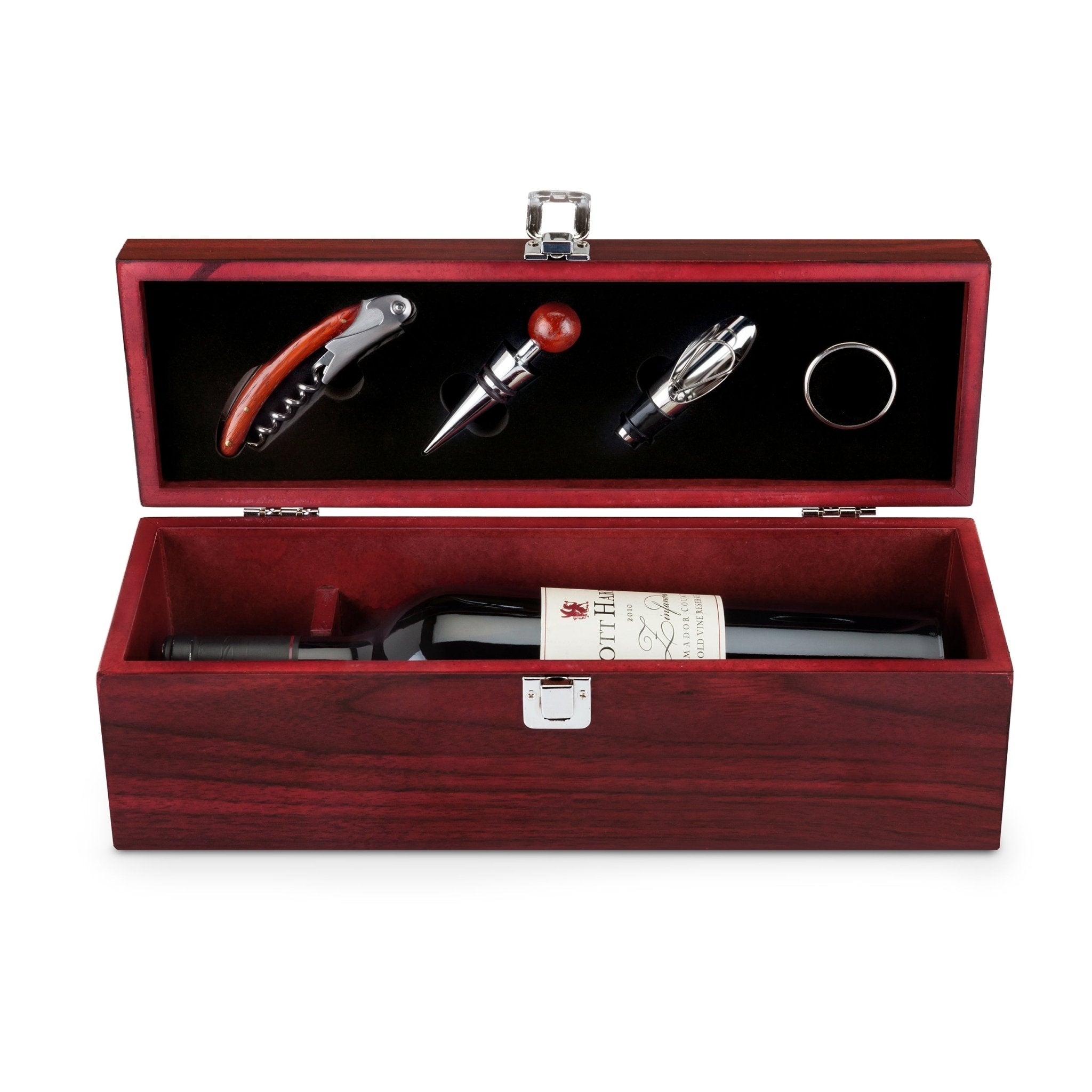 Cherry - Stained One - Bottle Accessory Gift Set | Zigeze