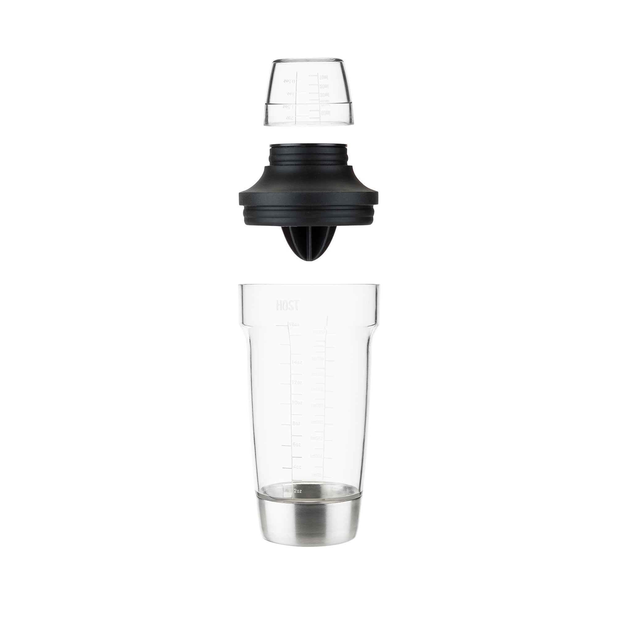 Cocktail Shaker with Built - In Reamer and Strainer | Zigeze