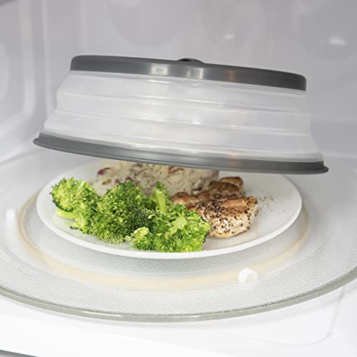 Collapsible and Vented Microwave Splatter Cover | Zigeze