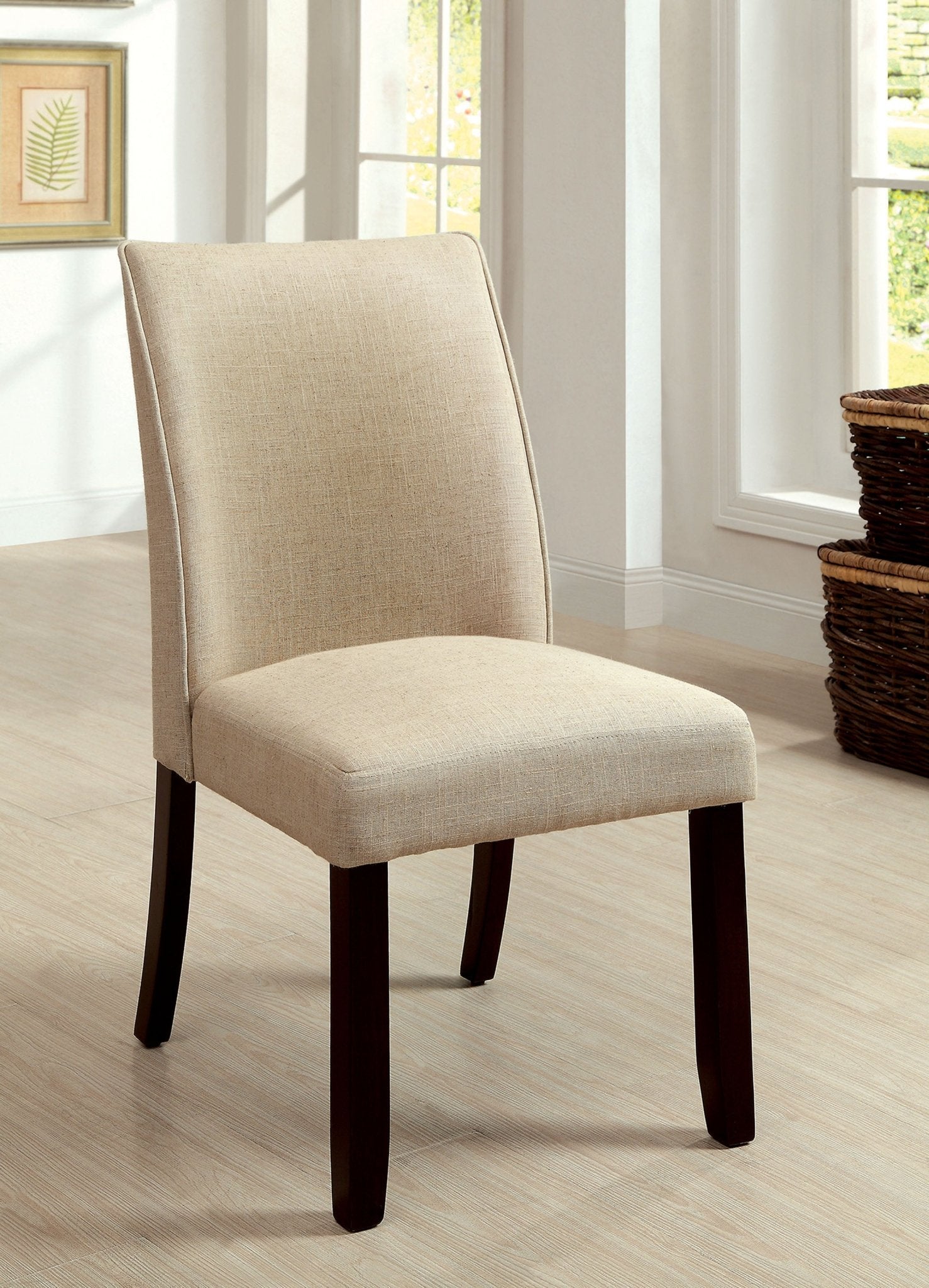 Contemporary Upholstered Parsons Chair | Zigeze