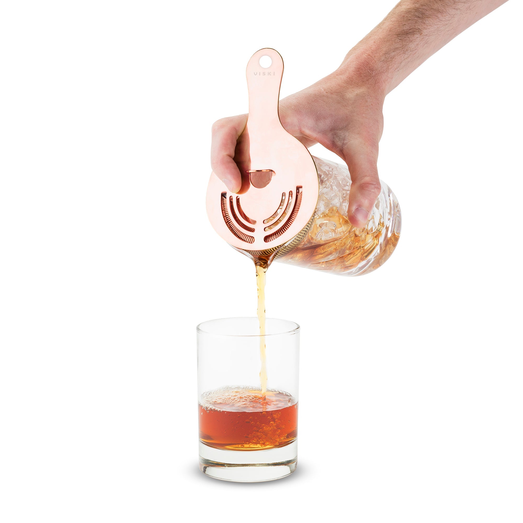 Copper Plated Hawthorne Cocktail Strainer | Zigeze