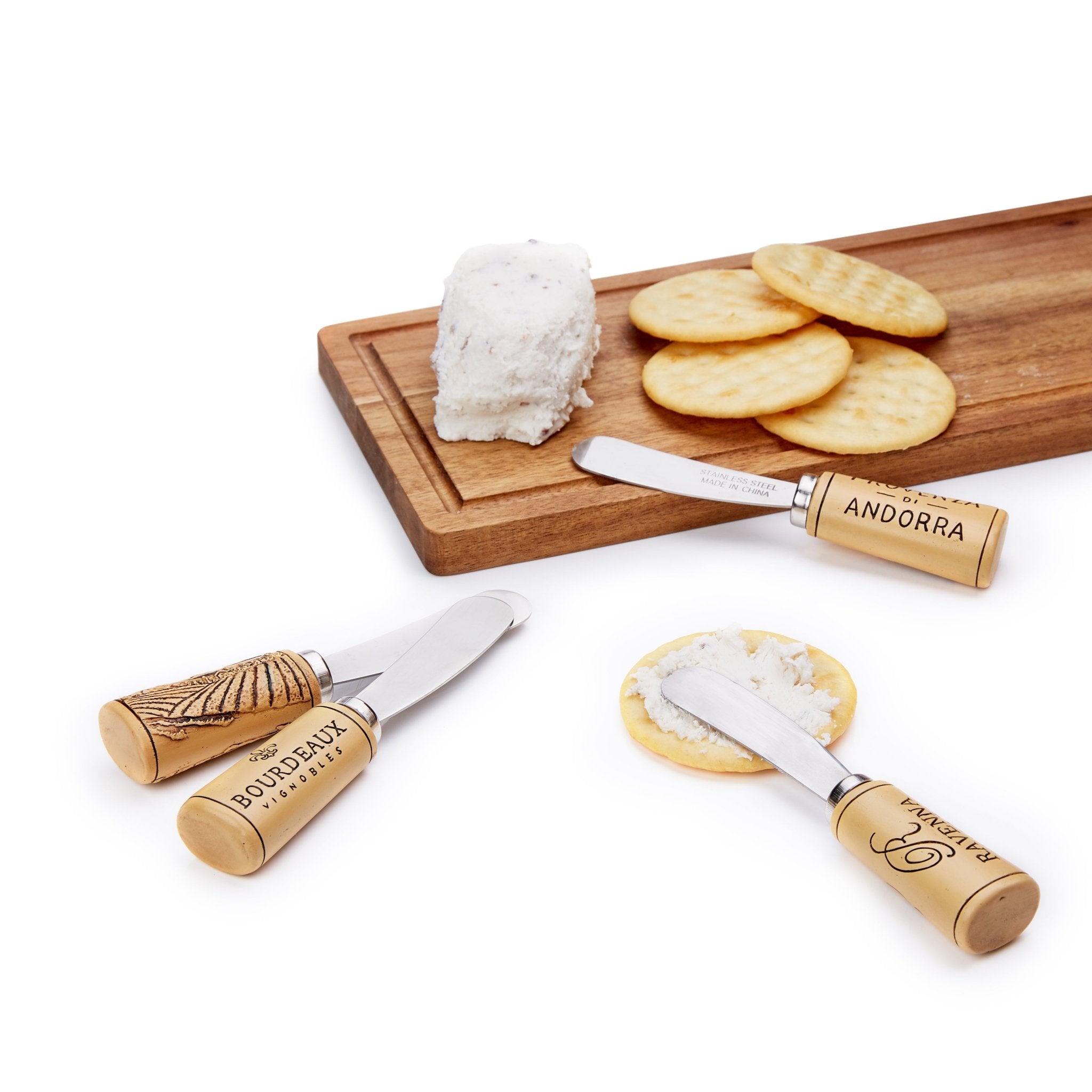 Cork Handled Cheese Spreader Set | Zigeze