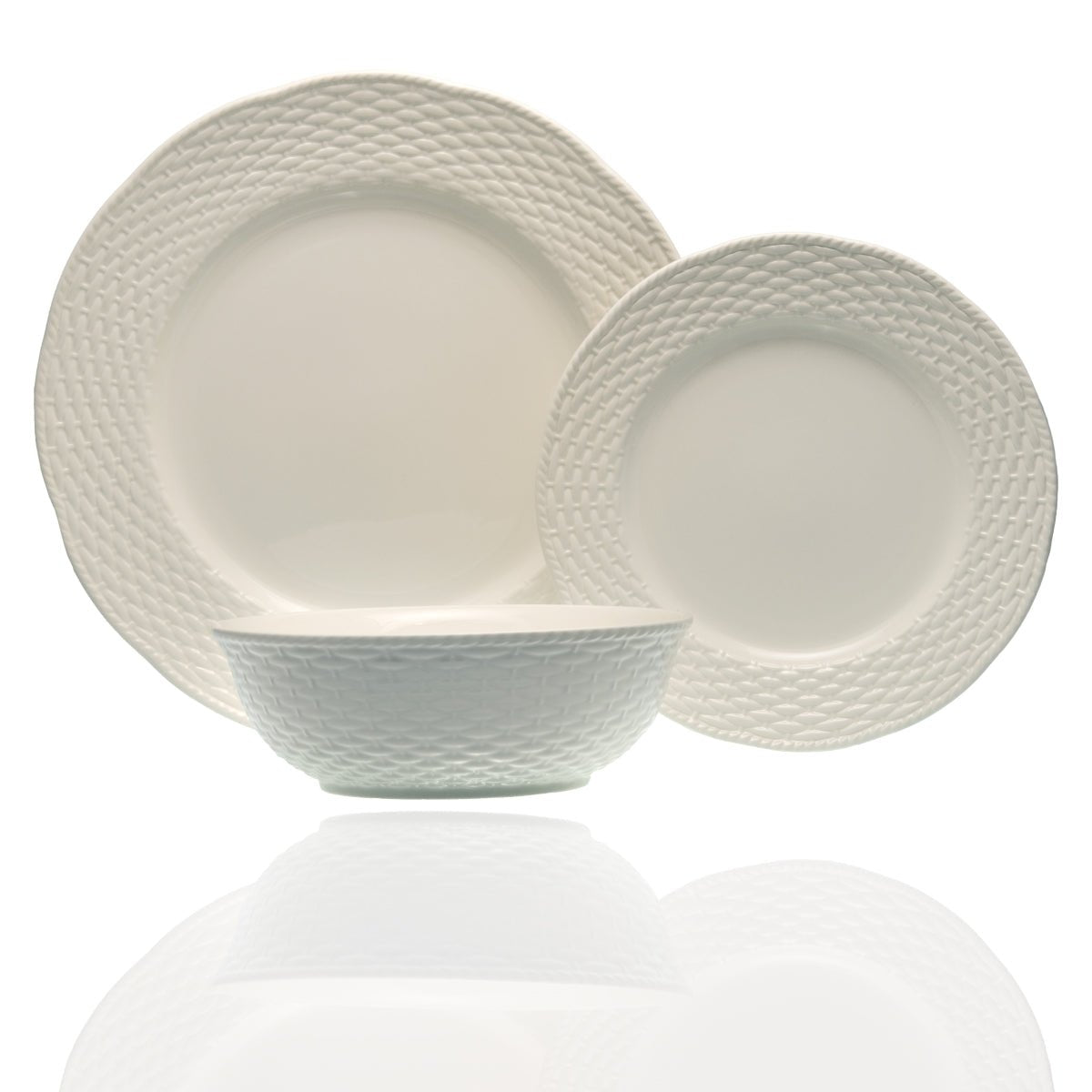 Creamy White 18 Piece Dinner Set
