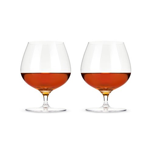 Crystal Wingback Brandy Glasses, Set of 2 | Zigeze