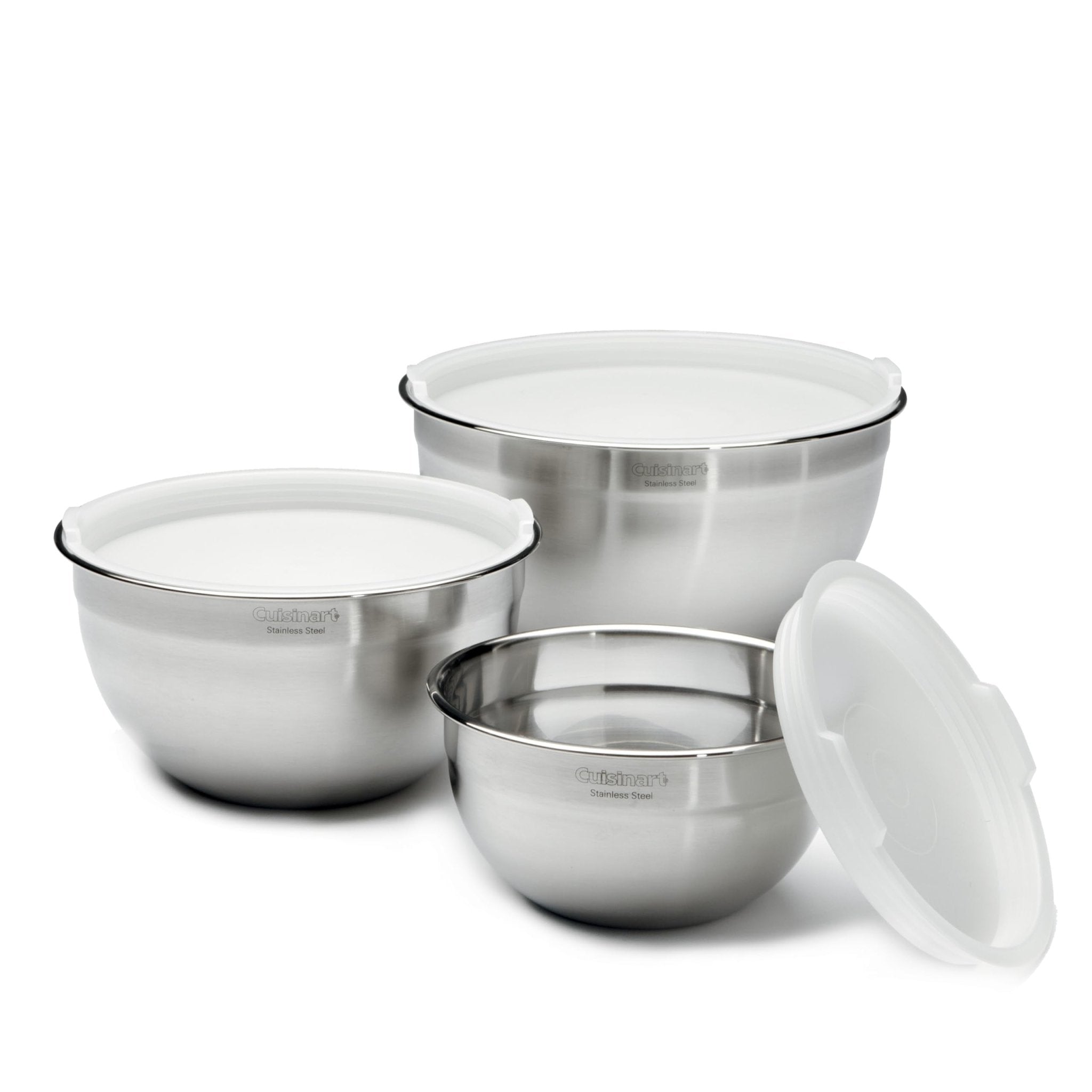 Cuisinart Stainless Steel Mixing Bowls, 3 - Piece Set | Zigeze