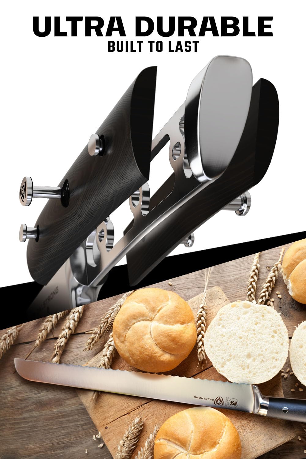 Dalstrong 10" Serrated Bread Knife | Zigeze