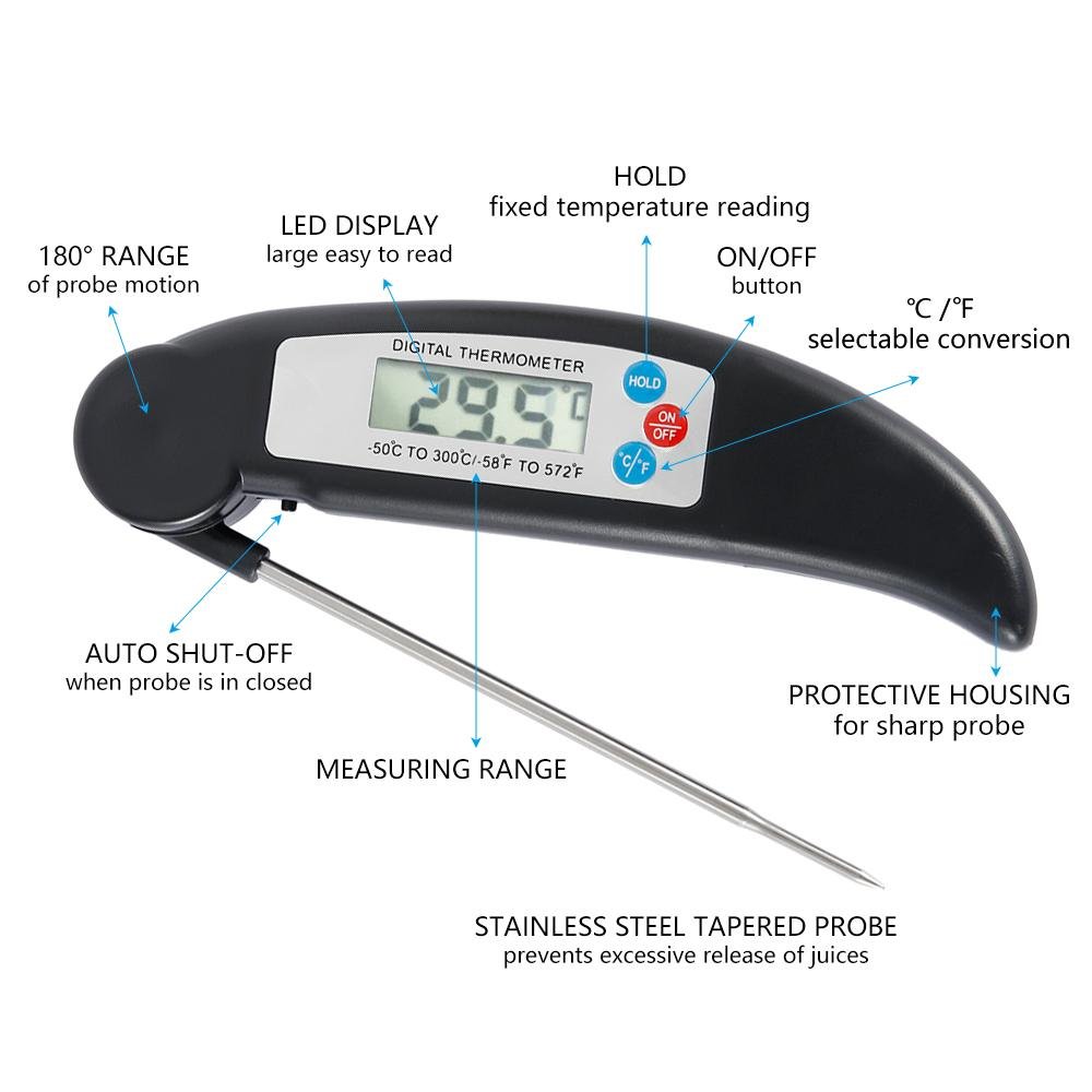 Digital Thermometer for Cooking and Grilling | Zigeze