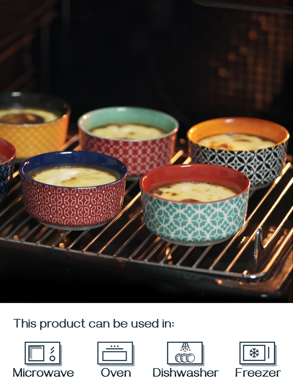 Dipping Bowls with Lids, Set of 6 | Zigeze