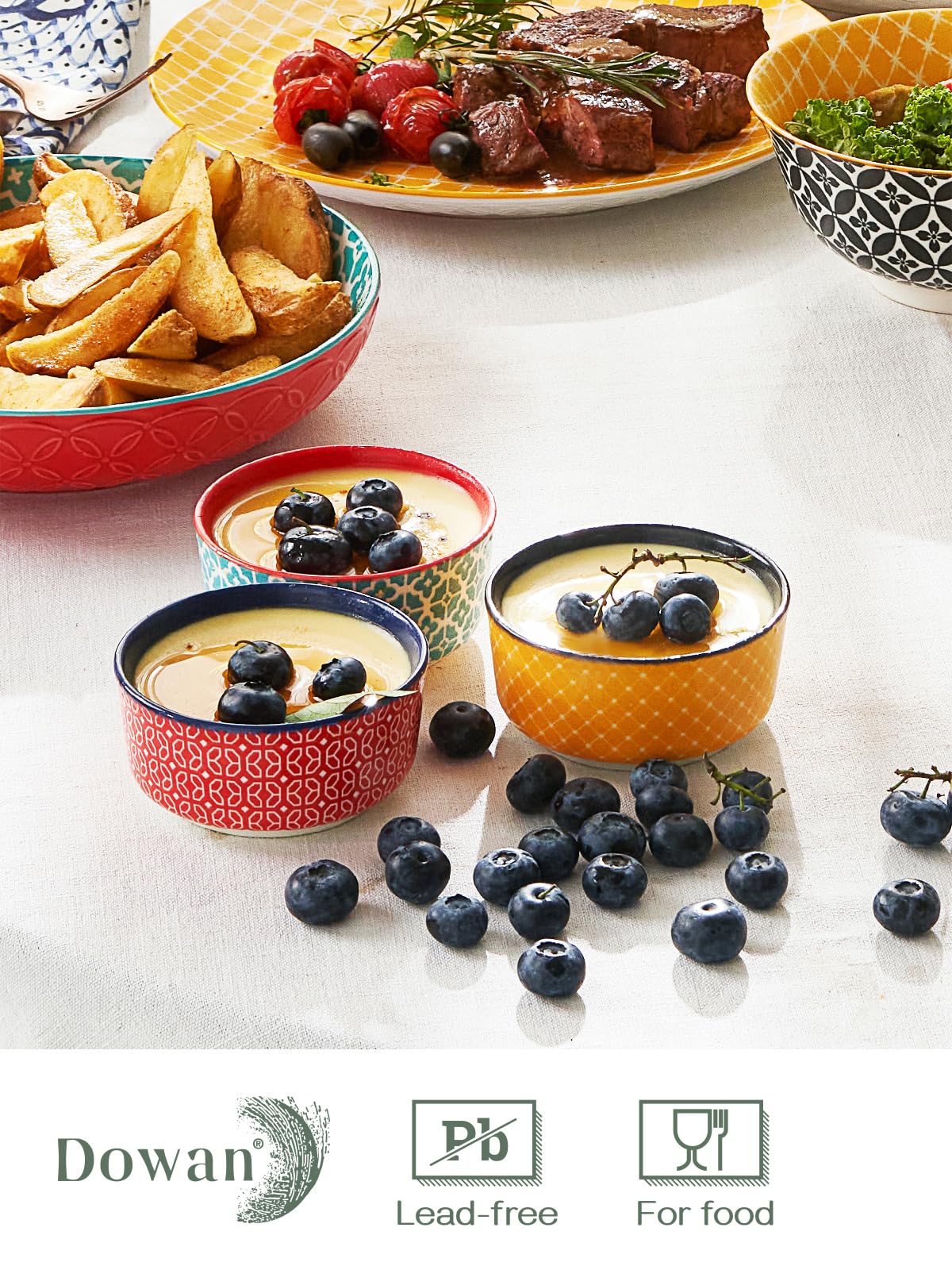 Dipping Bowls with Lids, Set of 6 | Zigeze