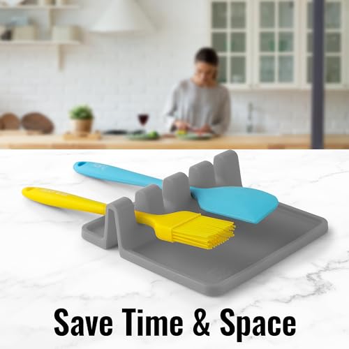 Durable Spoon Rest with Drip Pad | Zigeze