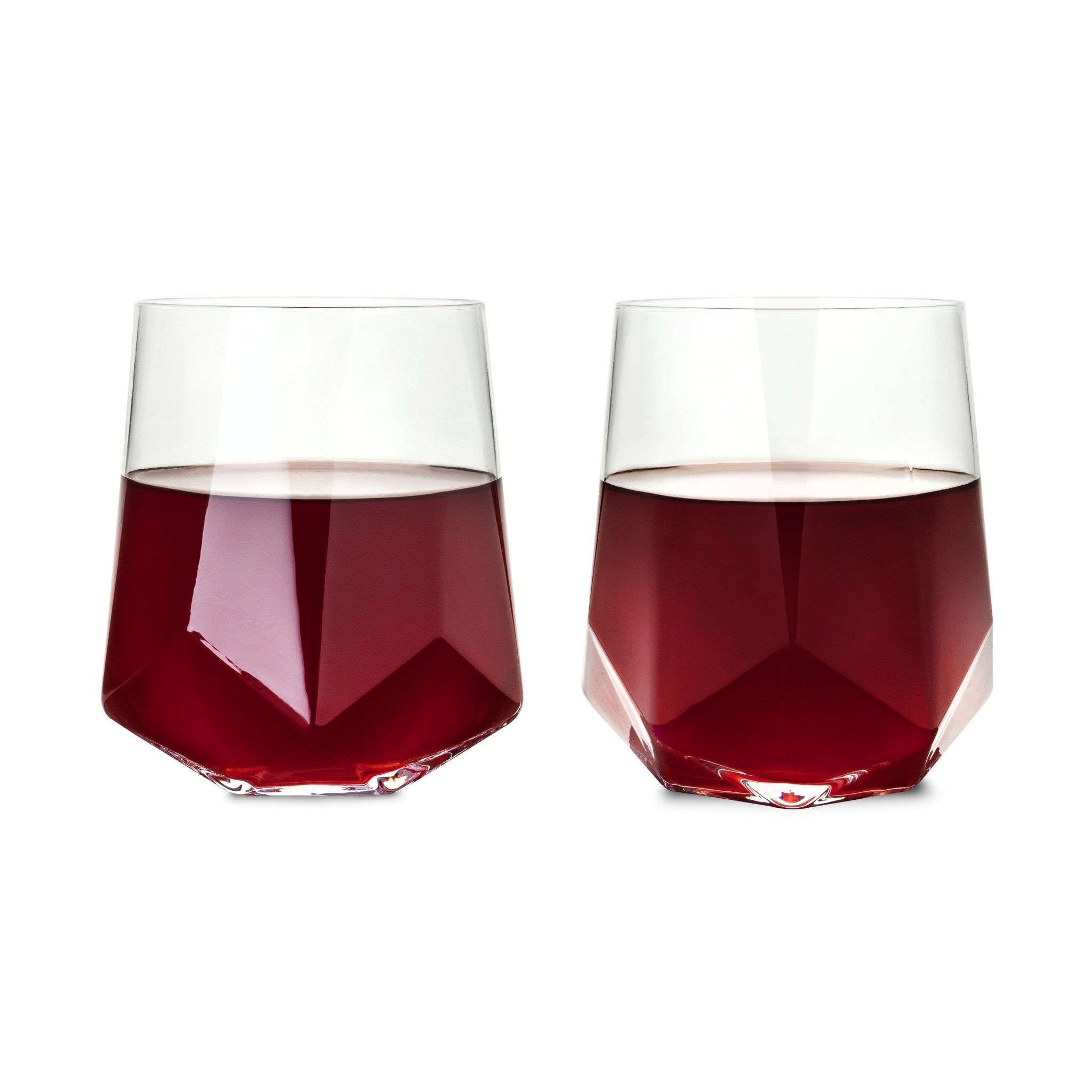 Faceted Crystal 20 - Ounce Wine Glasses | Zigeze