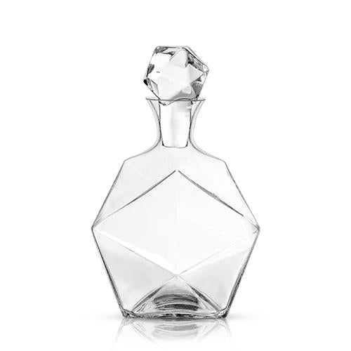 Faceted Crystal Liquor 40 - Ounce Decanter | Zigeze