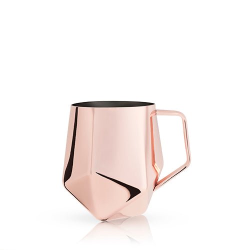 Faceted Moscow Mule Mug, Copper Plated | Zigeze