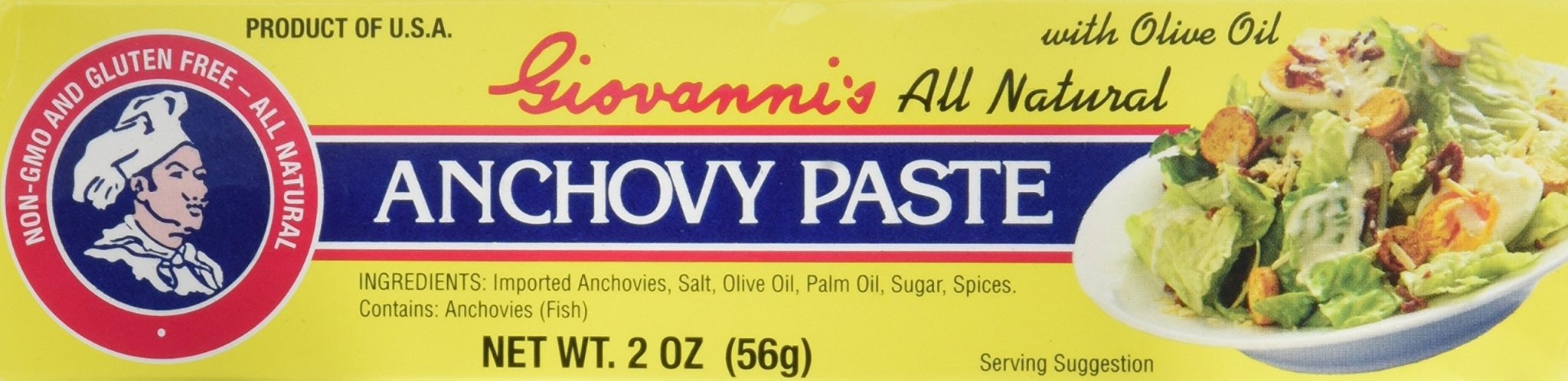 Giovanni's All Natural Anchovy Paste, Pack of 3 | Zigeze