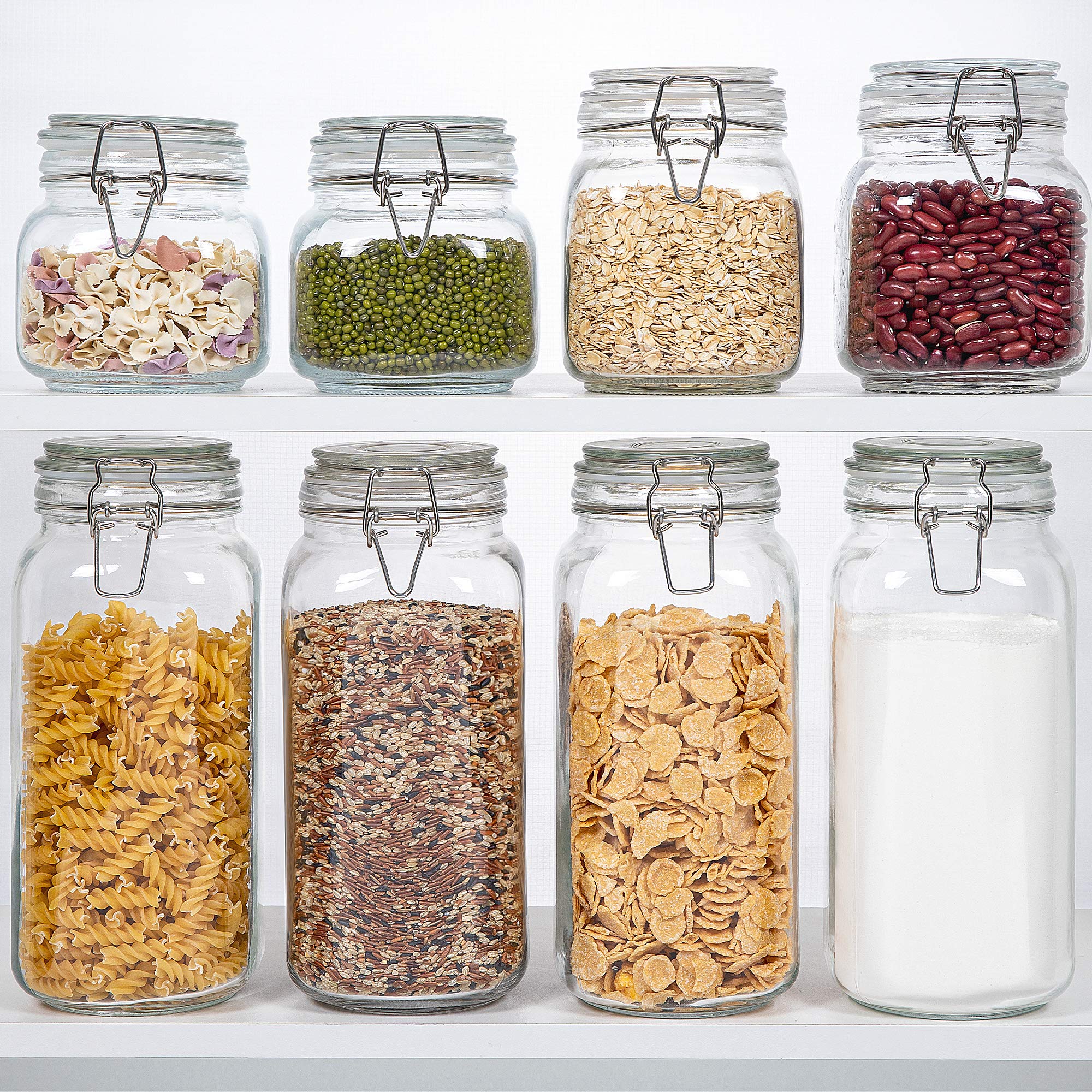 Glass Food Storage Jars, Set of 3 | Zigeze